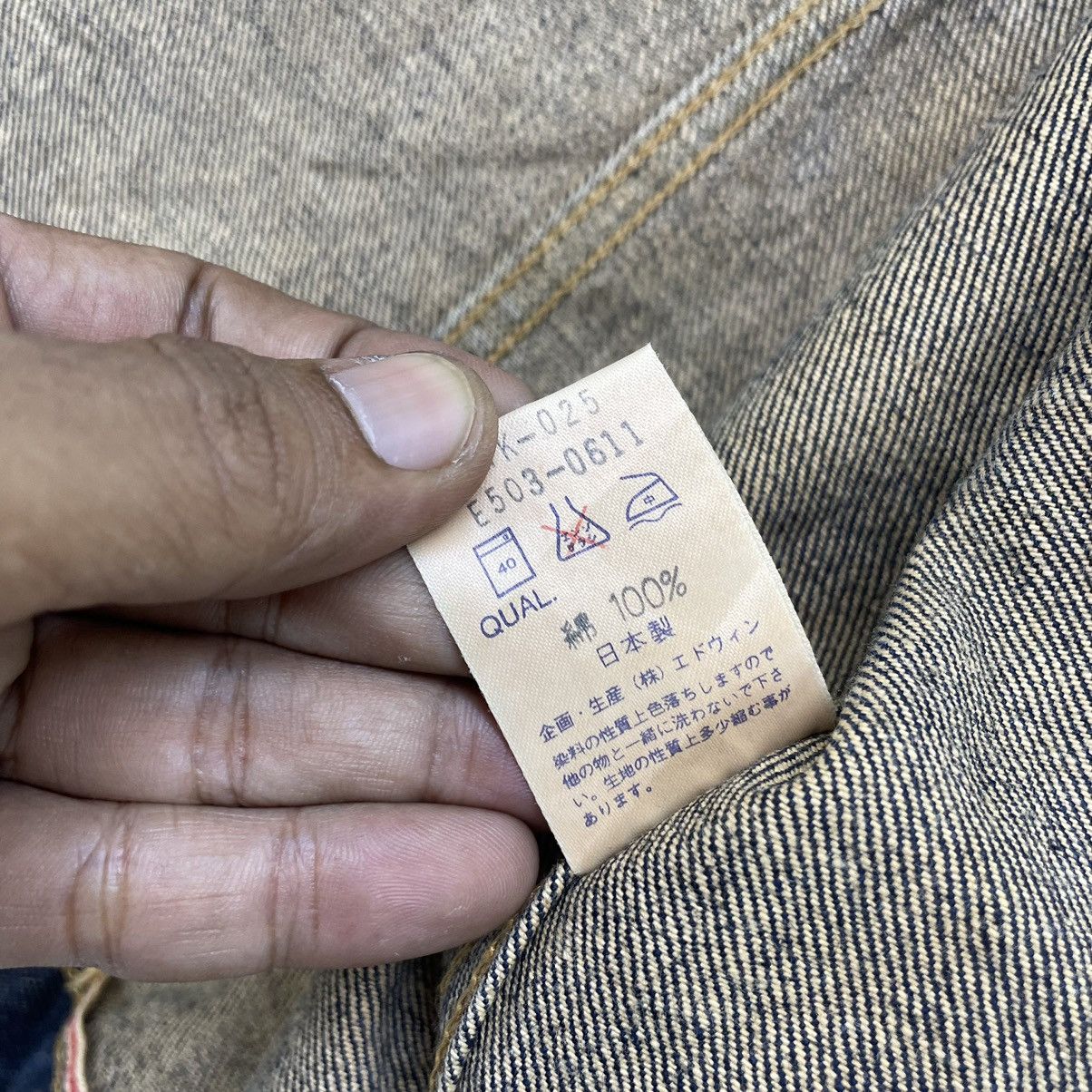 Edwin 🔥Vintage Edwin Lot 5550 Selvedge Trucker Jacket Size US M / EU 48-50 / 2 - 7 Thumbnail