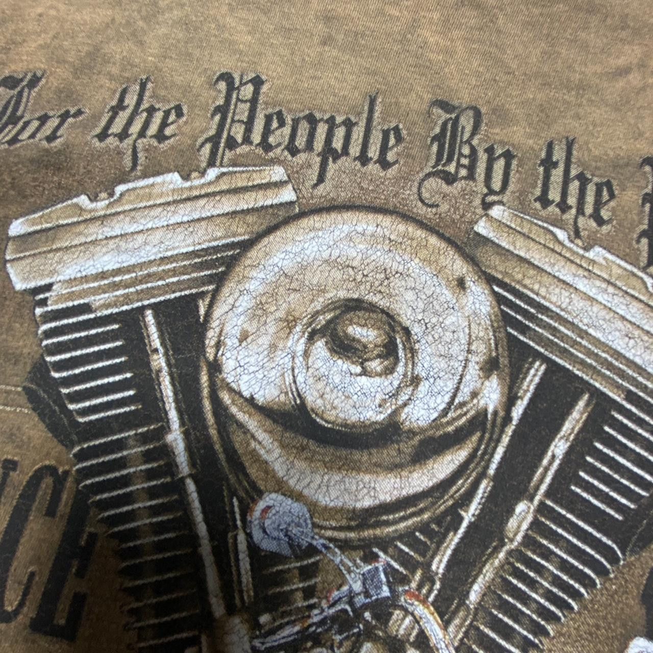 Vintage 90s Harley Davidson Style Tee Brown M Size US M / EU 48-50 / 2 - 3 Thumbnail