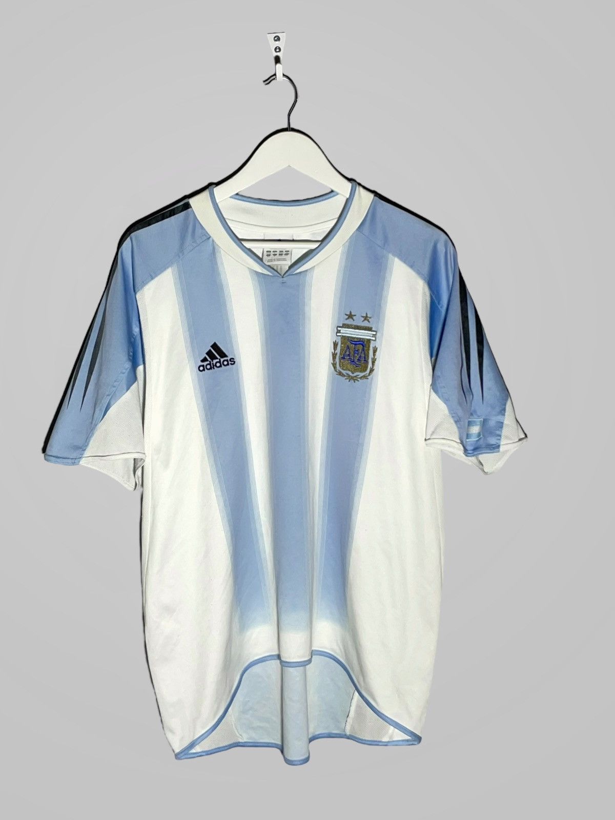 Adidas × Vintage National Team Argentina Adidas 2004 Home Vintage Jersey Size US L / EU 52-54 / 3 - 1 Thumbnail