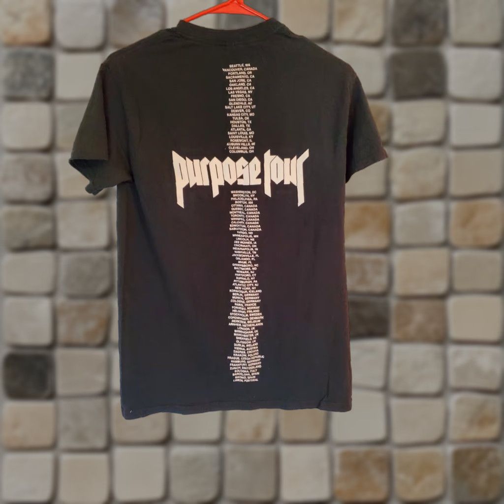 Gildan Justin Bieber Purpose Tour Shirt Size Small T-Shirt Men Black Cotton Crew Neck Short Sleeve Logo Size US S / EU 44-46 / 1 - 1 Thumbnail