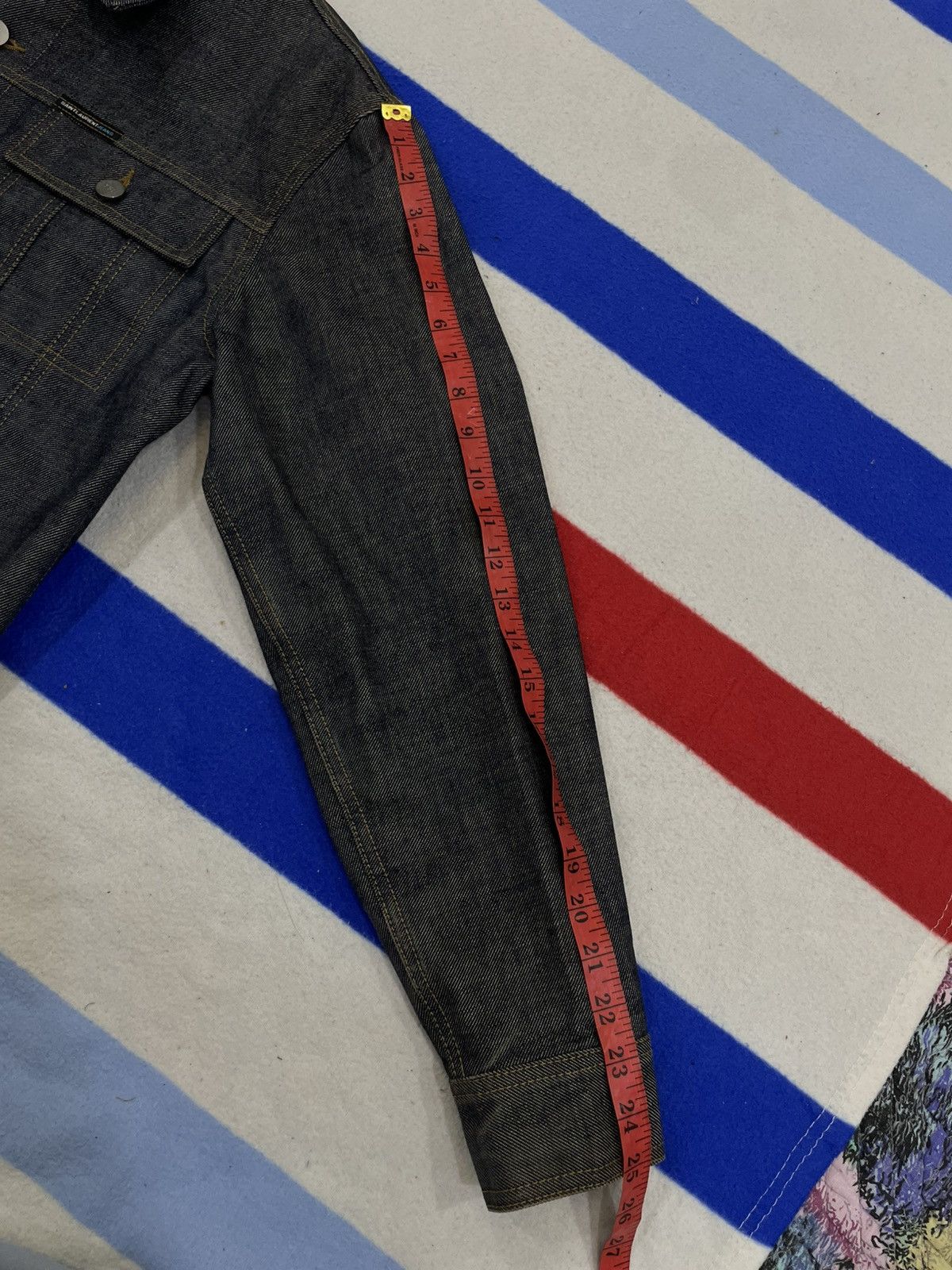Yves Saint Laurent Saintlaurent jacket jeans YSL button Size US M / EU 48-50 / 2 - 11 Thumbnail