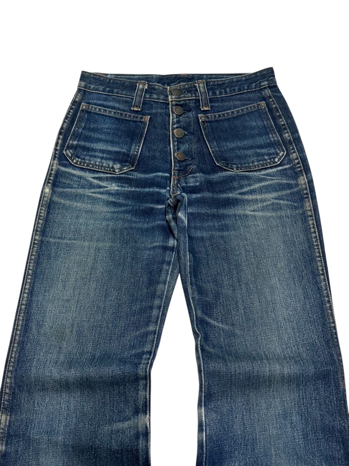 Hysteric Glamour Vintage Retro Blue Way Bell Bottom Boot Cut Flared Denim Size US 26 / EU 42 - 3 Thumbnail