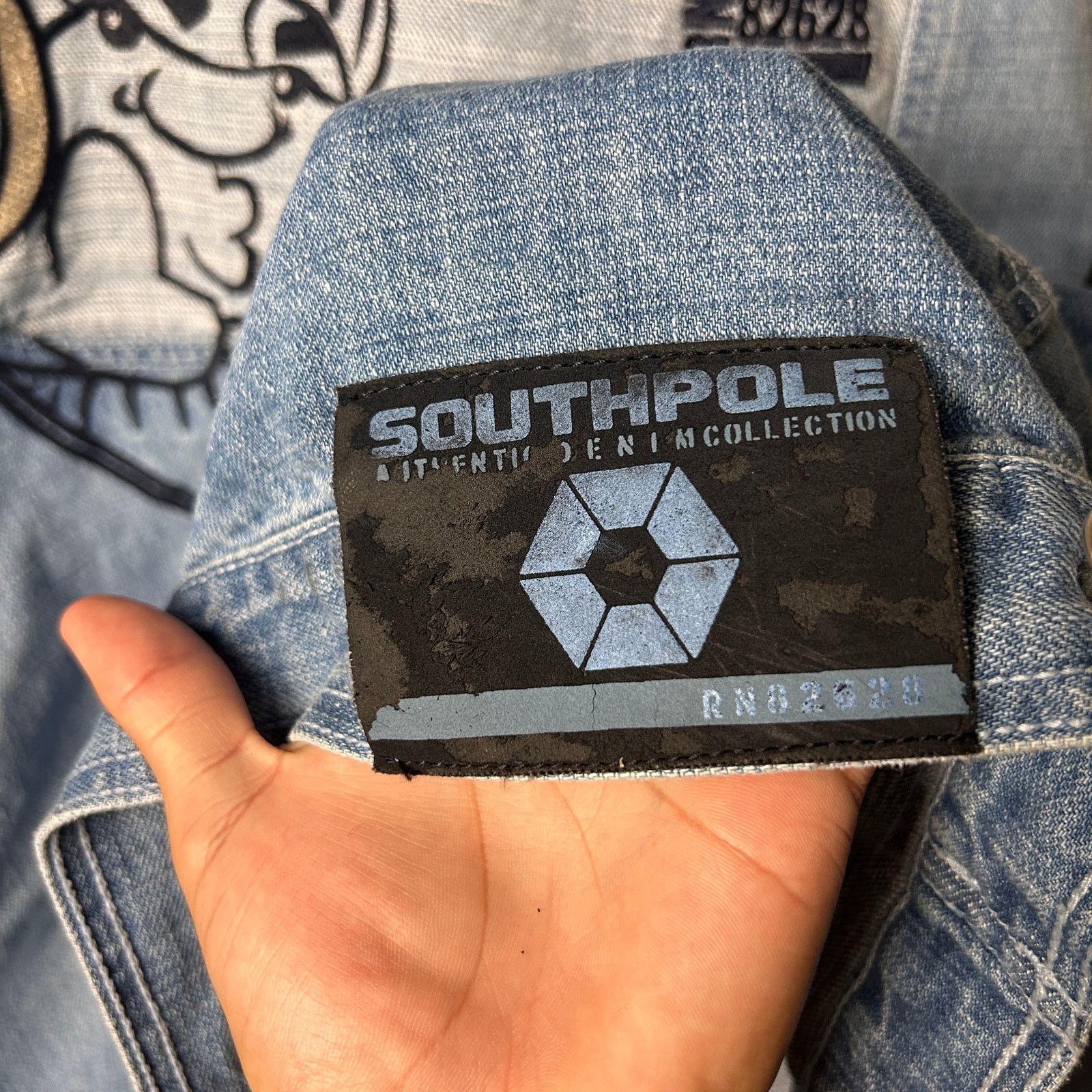 Southpole Southpole Embroidered Y2K NWT Light Wash Denim Jacket XL Size US XL / EU 56 / 4 - 7 Thumbnail