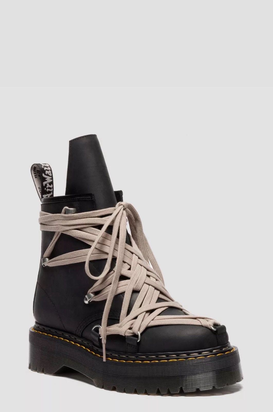 Dr. Martens × Rick Owens Rick Owens x Dr. Martens 1460 Megalace Quad RO - US 10 Size US 10 / EU 43 - 2 Thumbnail