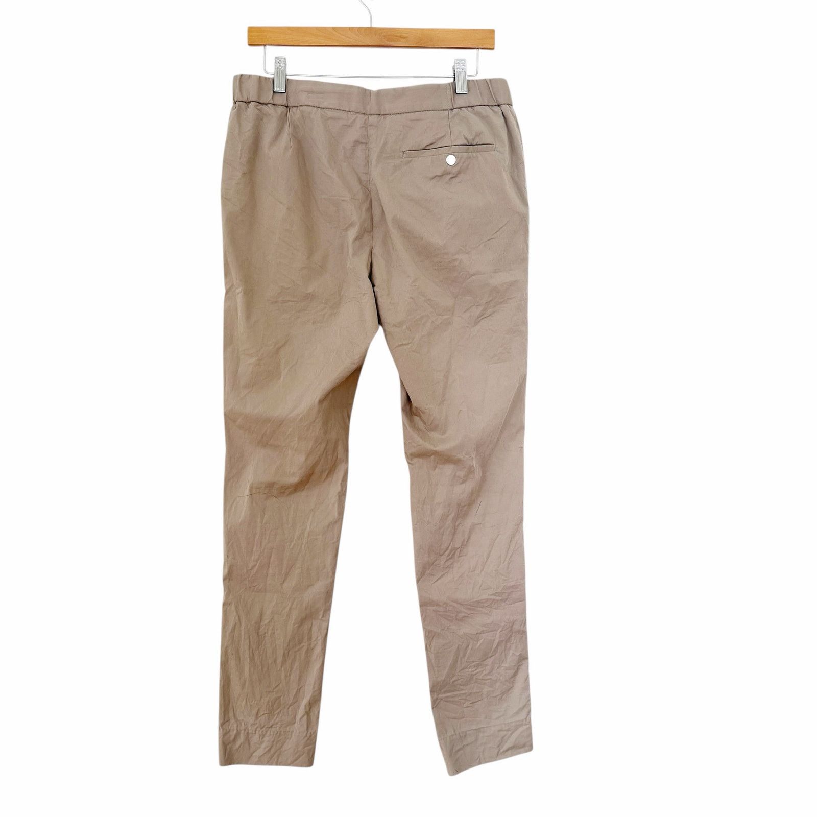 L'estrange London L'Estrange Tan Organic Cotton Flat Front Pants Sz M Size US 31 - 6 Thumbnail