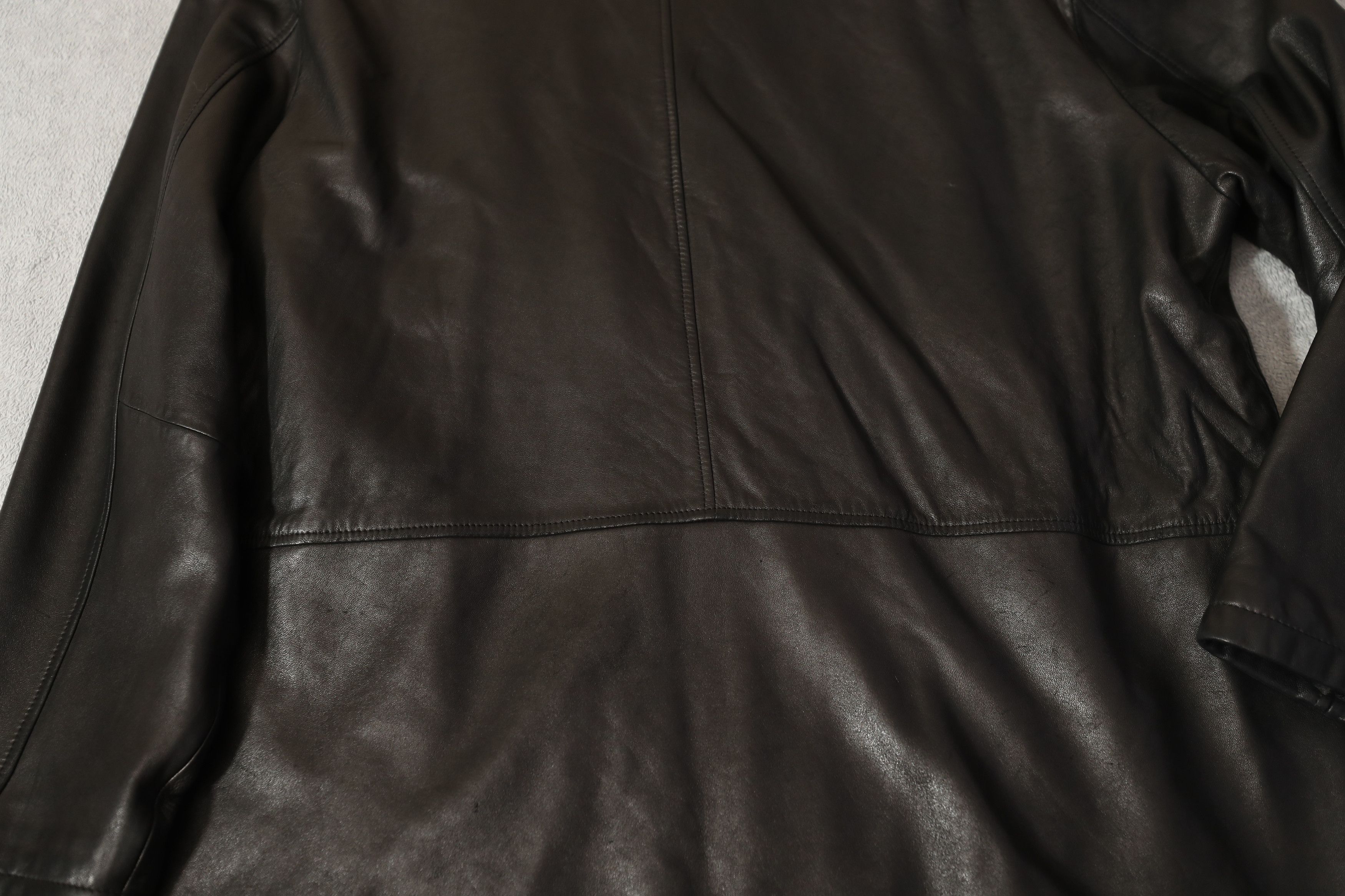 Overland Overland Vintage Black Leather Jacket (L) Size US L / EU 52-54 / 3 - 10 Thumbnail