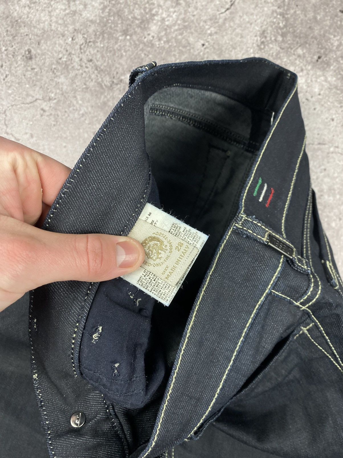 Diesel × Japanese Brand × Junya Watanabe Vintage Diesel Junya Watanabe Baggy distressed Japan jeans😊 Size 28" / US 6 / IT 42 - 6 Thumbnail
