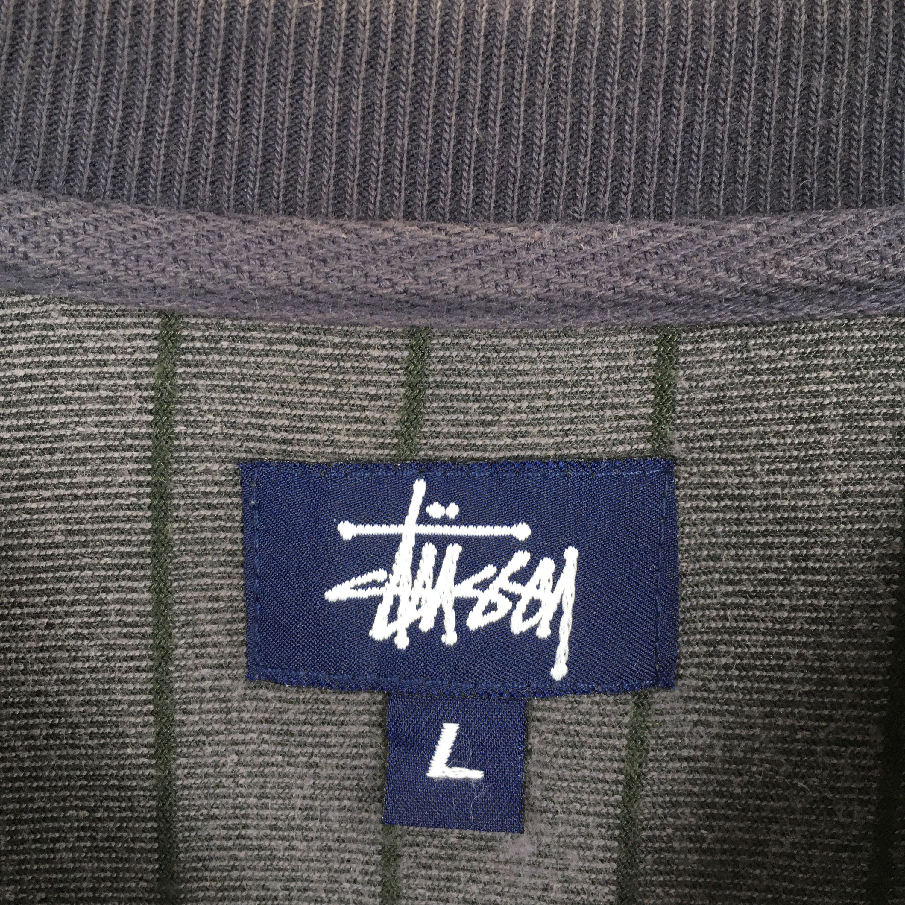 Stussy Vintage Y2K Stussy Usa Gray Velvet Sweatshirt Large Size US L / EU 52-54 / 3 - 6 Thumbnail