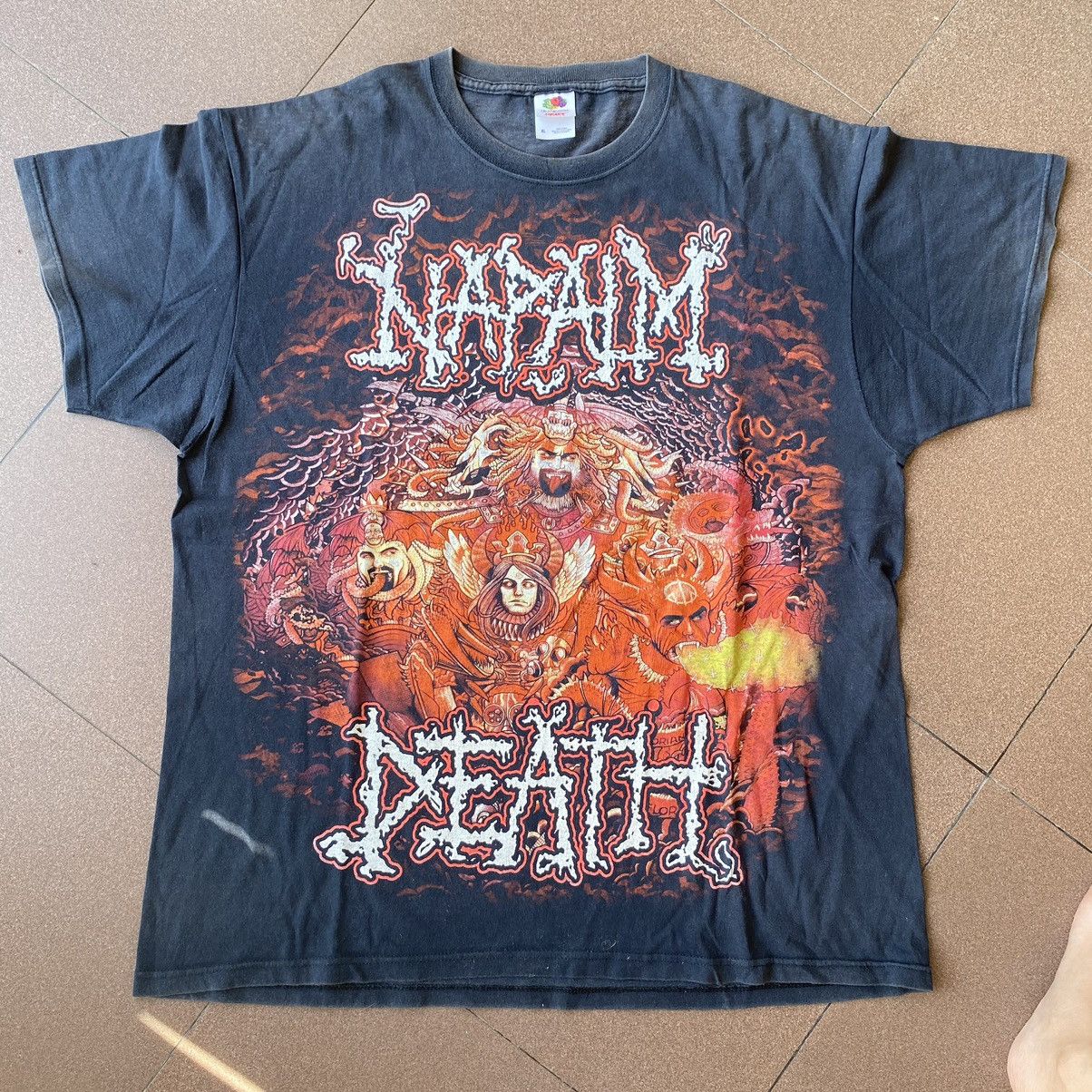 Band Tees × Vintage Napalm death Grind Takes No Slaves Shirt Size US XL / EU 56 / 4 - 5 Thumbnail