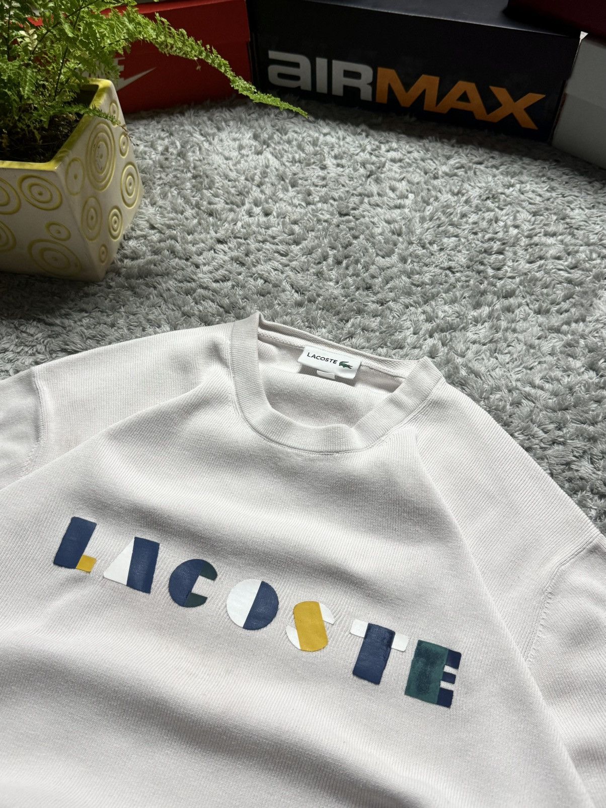 Lacoste Lacoste Hoodie Rare Big Lodo Sweatshirt Drill Y2K Streetwear Size US XL / EU 56 / 4 - 4 Thumbnail