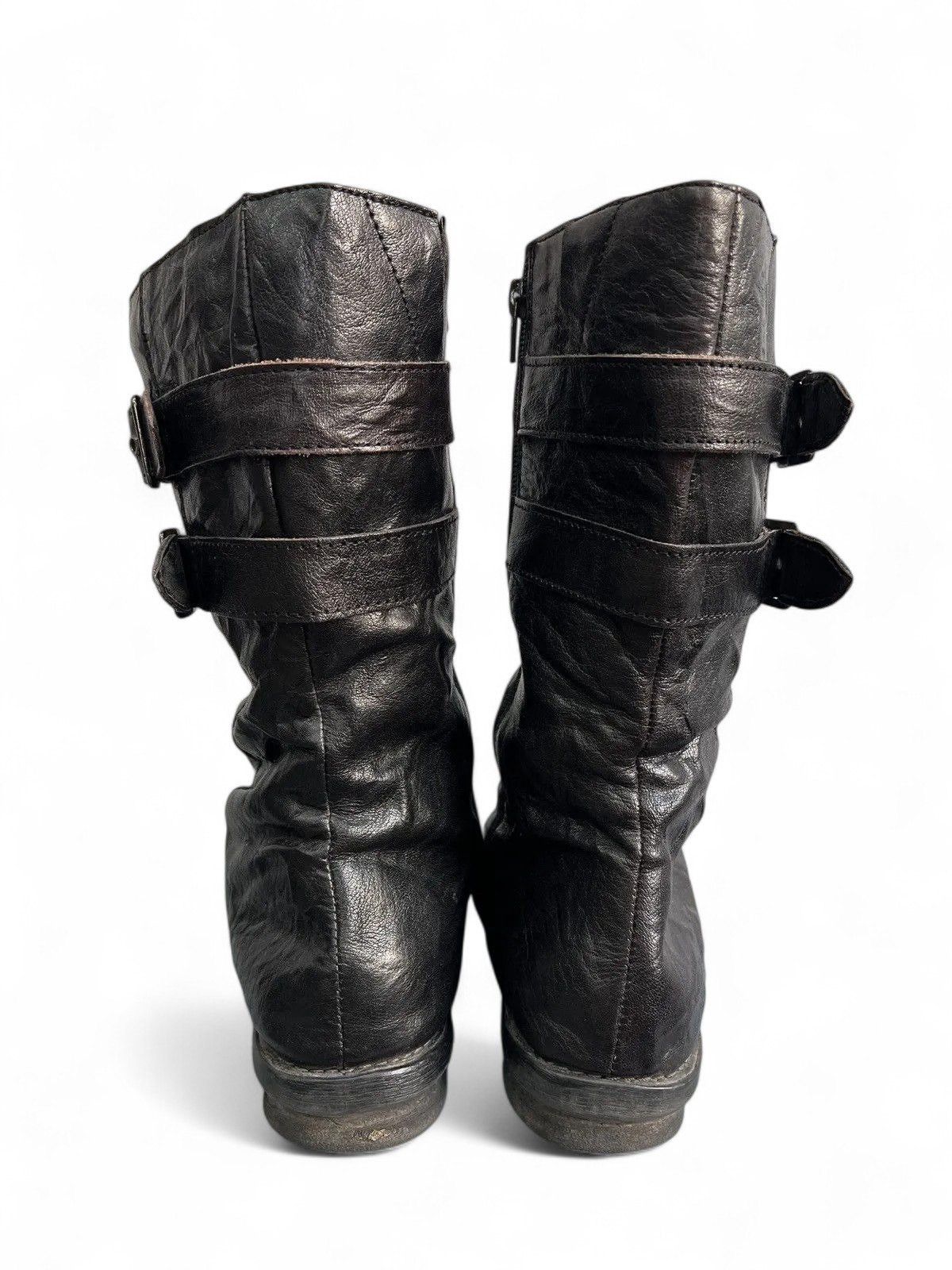 Hedi Slimane Rare boxing 14th addiction style leather moto boots hype Size US 8 / EU 41 - 7 Thumbnail