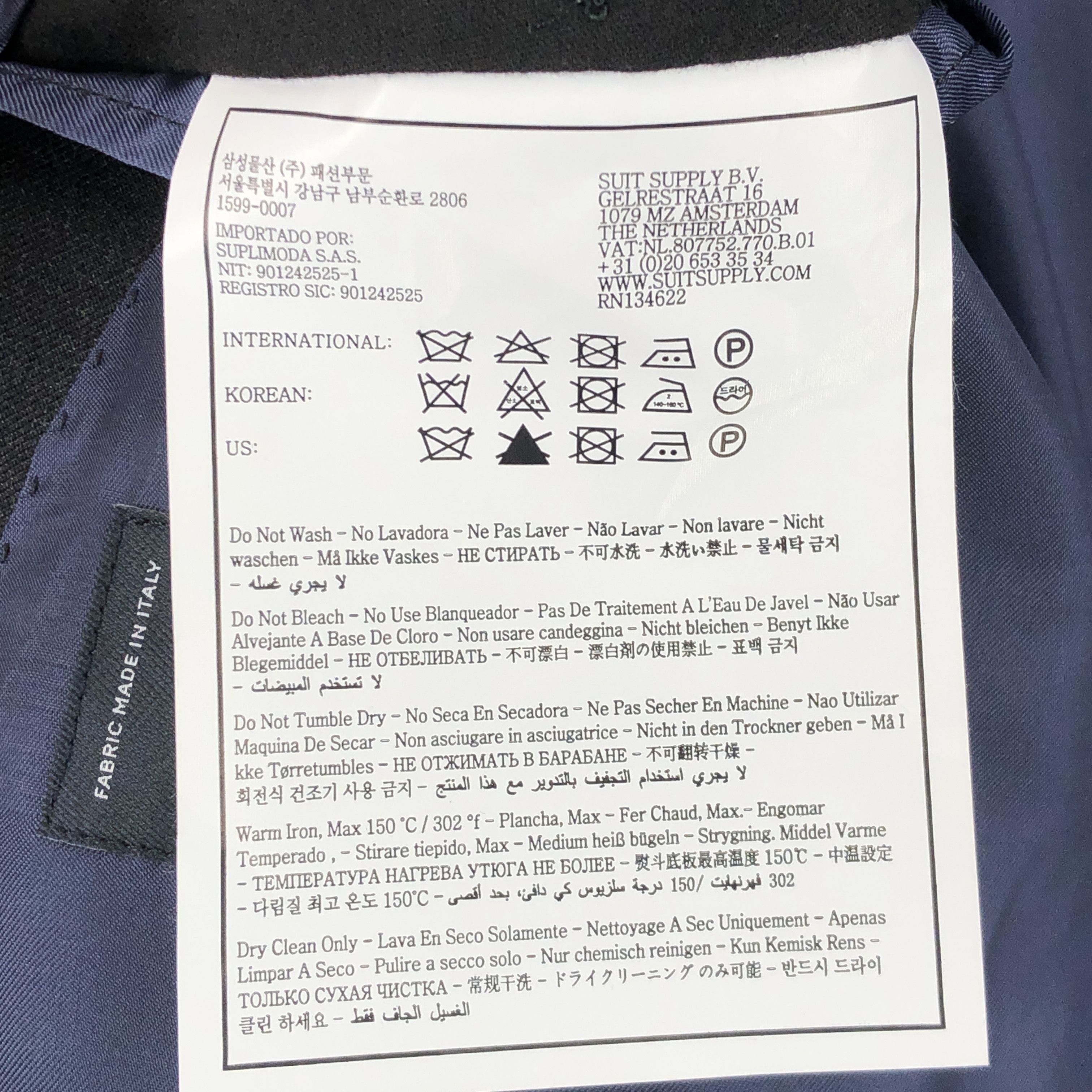 Suitsupply Napoli Pure Wool Blazer Size 2XL (EU:28; UK:46; US:46R) Size 46R - 10 Thumbnail