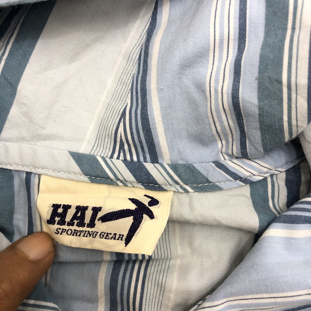 Hai Sporting Gear × Issey Miyake 1990s Hai Sporting Gear Shirt with Hoodie Size US M / EU 48-50 / 2 - 8 Thumbnail