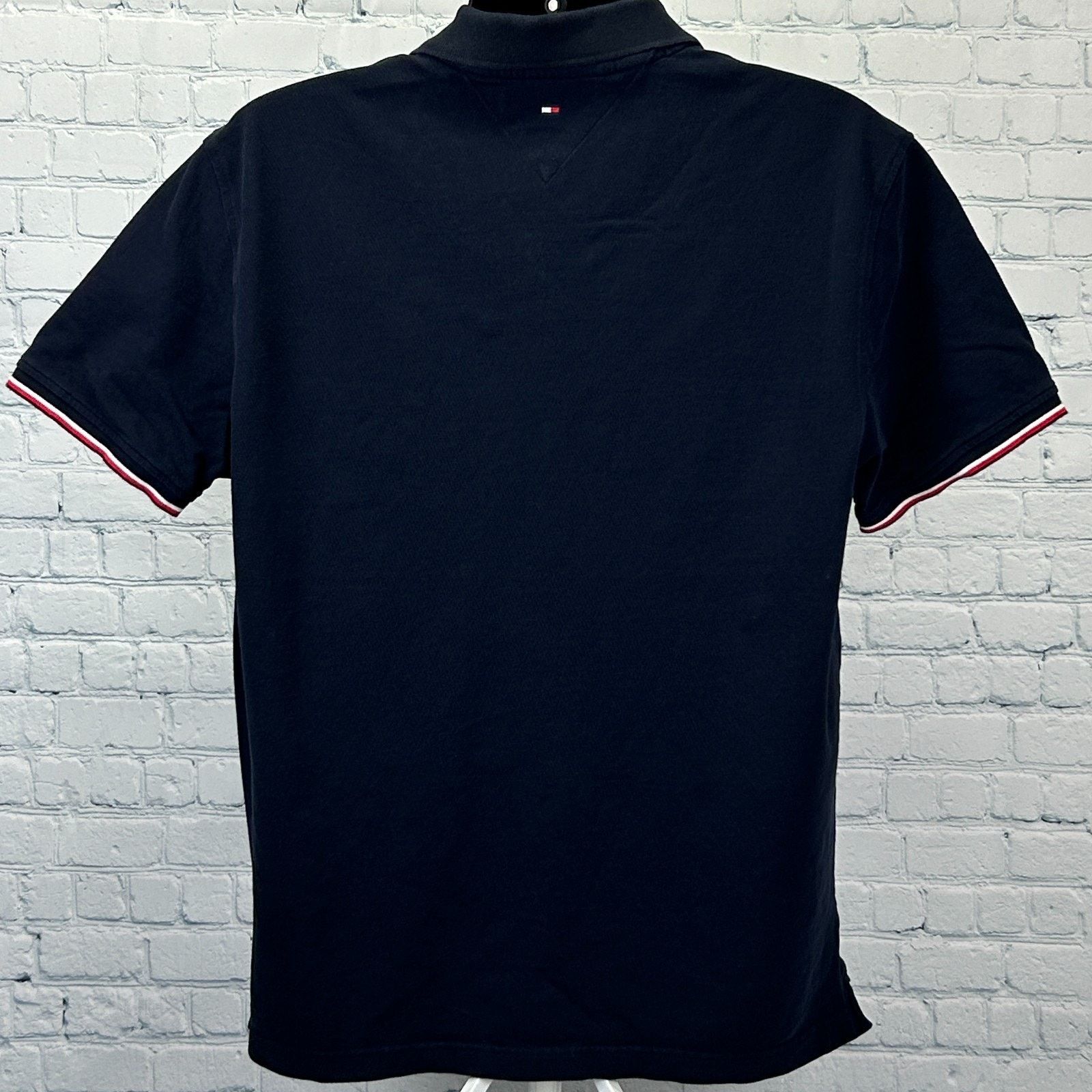 Tommy Hilfiger Tommy Hilfiger Polo Shirt Blue Colorblock XL X-Large Size US XL / EU 56 / 4 - 3 Thumbnail