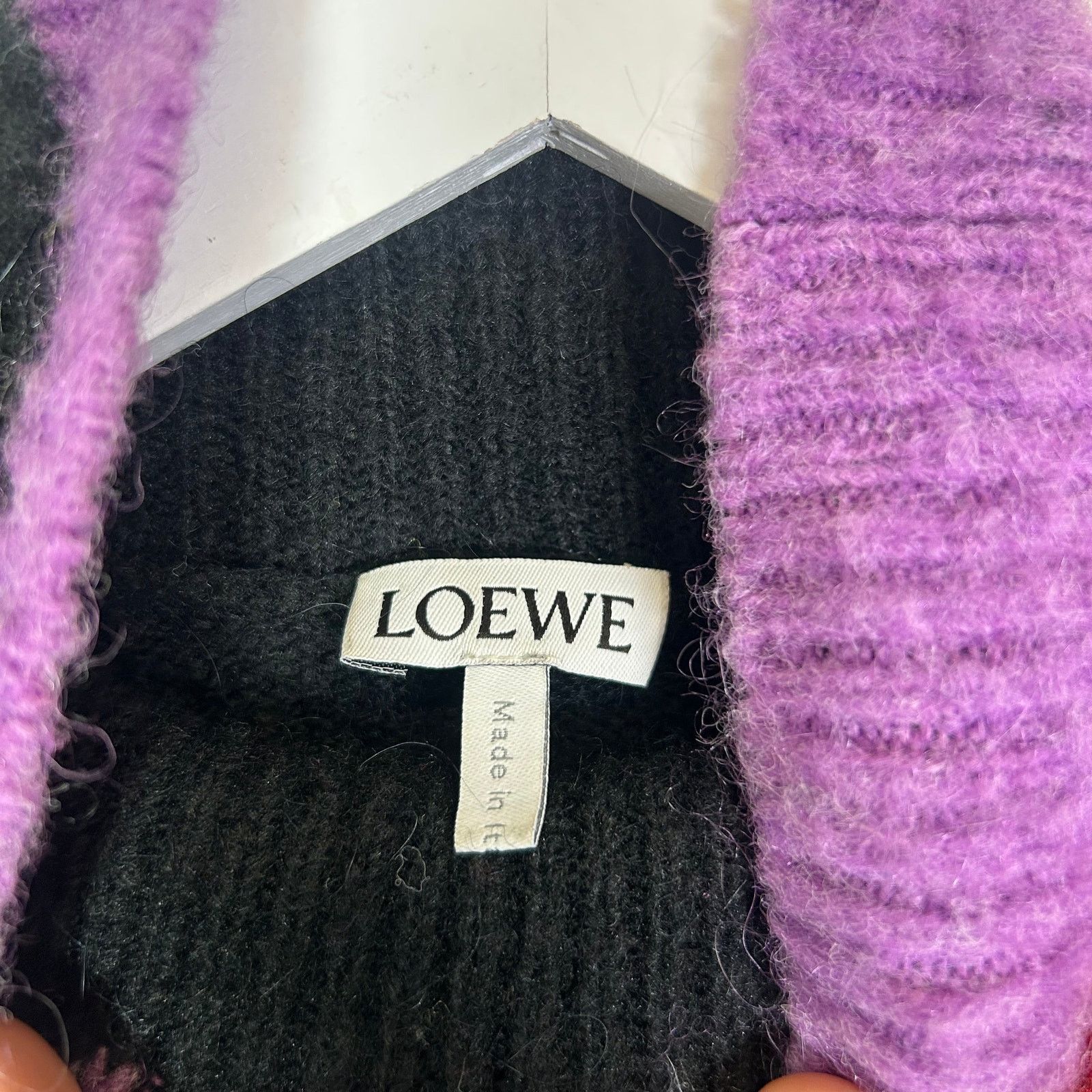 Loewe Loewe Multicolor High-Neck Intarsia Knit Sweater Size XS Size XS / US 0-2 / IT 36-38 - 4 Thumbnail