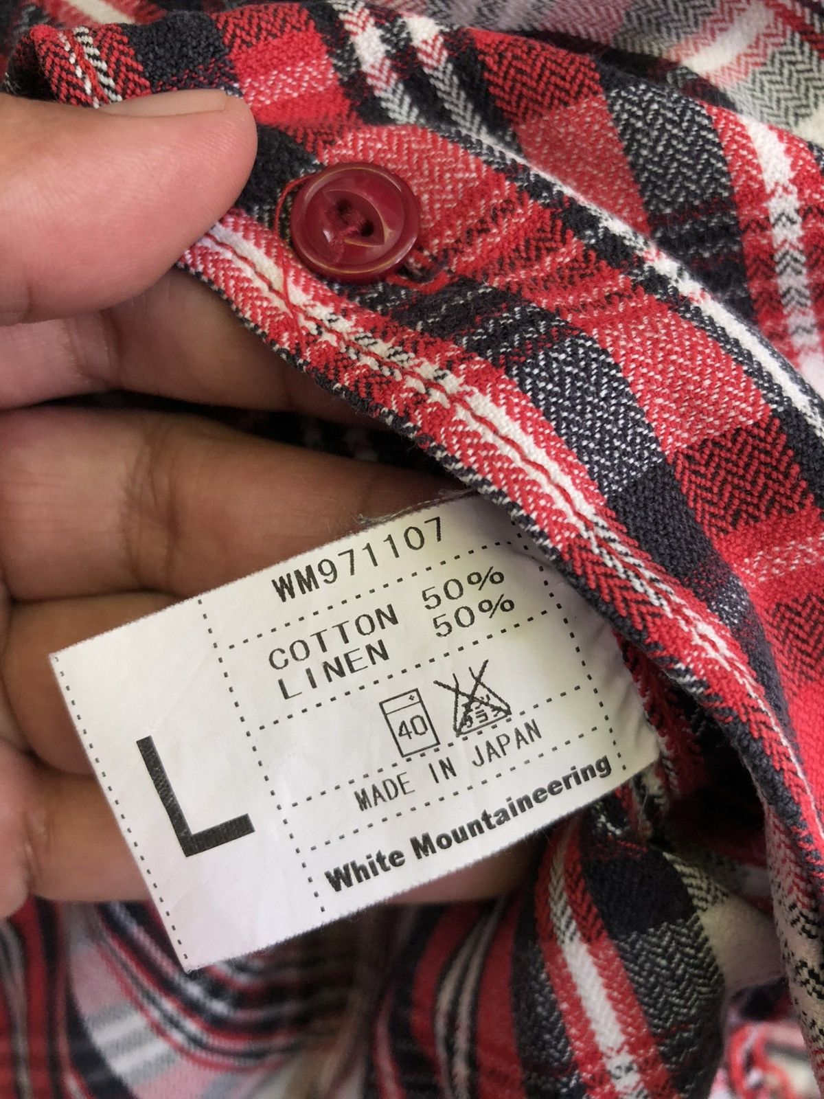 White Mountaineering WHITE MOUNTAINEERING FLANNEL PLAID SHIRT Size US L / EU 52-54 / 3 - 4 Thumbnail