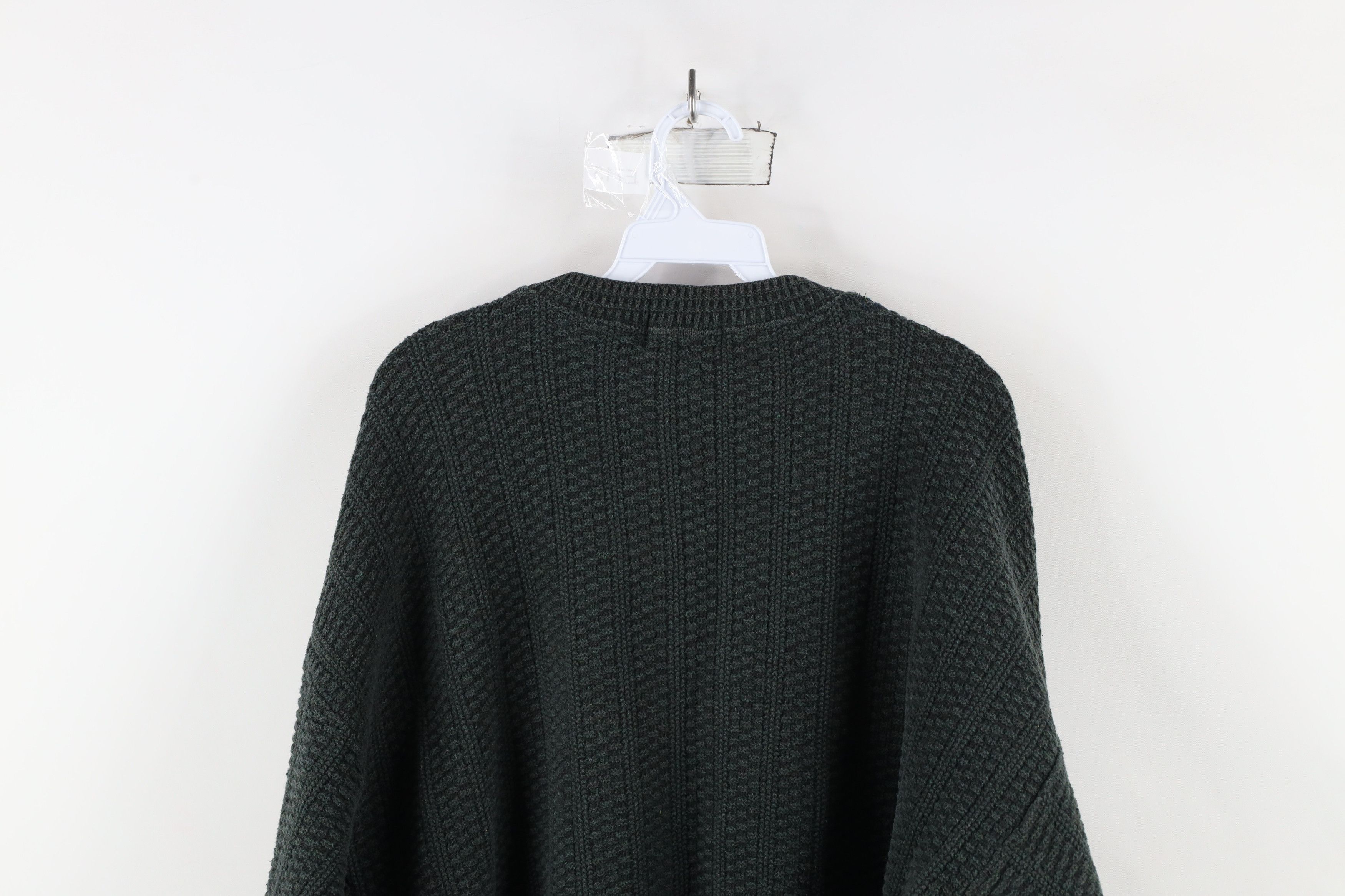Vintage Vintage 90s Streetwear Knit Crewneck Sweater Green USA Size US XL / EU 56 / 4 - 8 Thumbnail