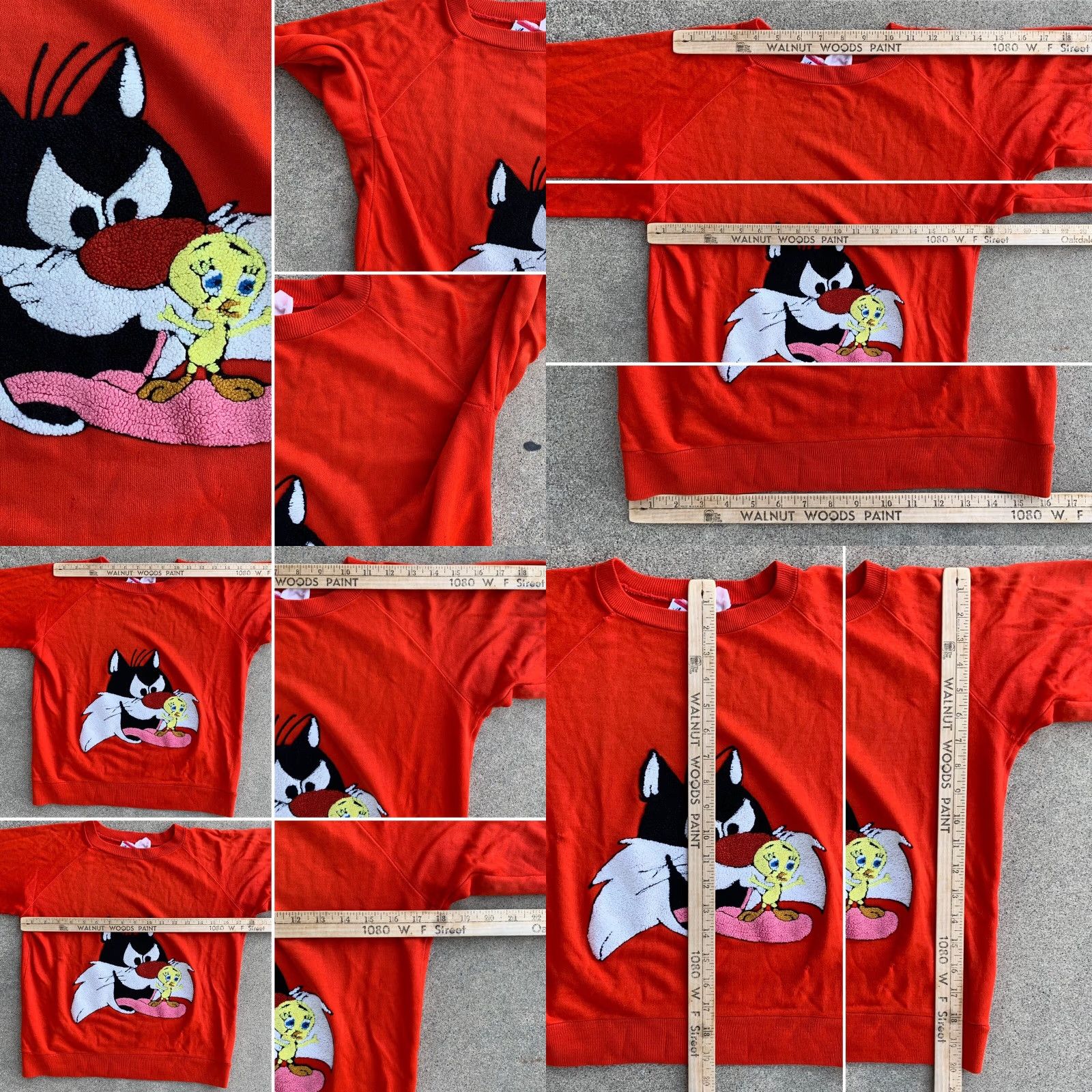 Vintage VINTAGE American Characters Looney Tunes sweatshirt Shirt L Red 1980s Raglan Warner Bros Inc Mens Girls Boys? Size L / US 10 / IT 46 - 8 Thumbnail
