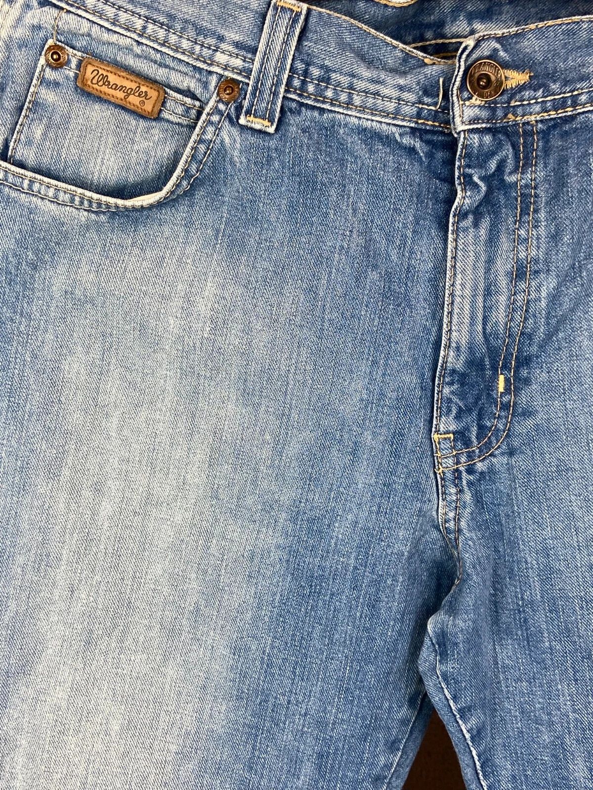 Wrangler Wrangler Blue Denim Jeans M Vintage Straight Size US 34 / EU 50 - 2 Thumbnail