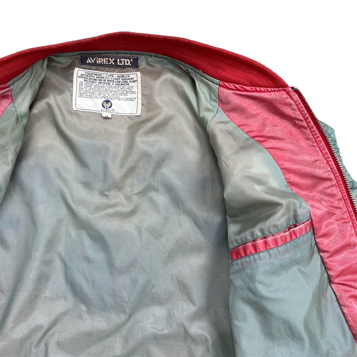 Vintage Avirex USA Big Logo Ma1 Bomber Flight Jacket