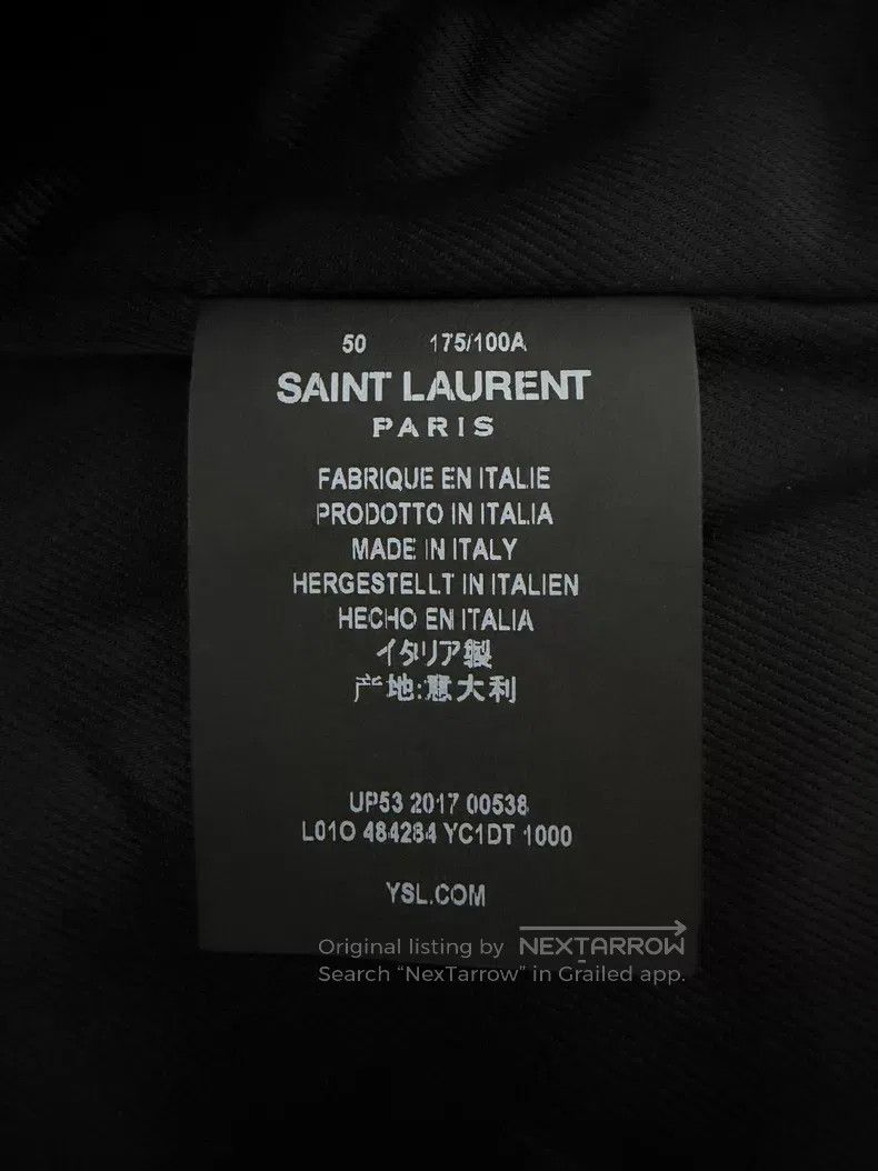 Saint Laurent Paris Saint Laurent Paris Black Leather Biker Jacket i Size US M / EU 48-50 / 2 - 5 Thumbnail