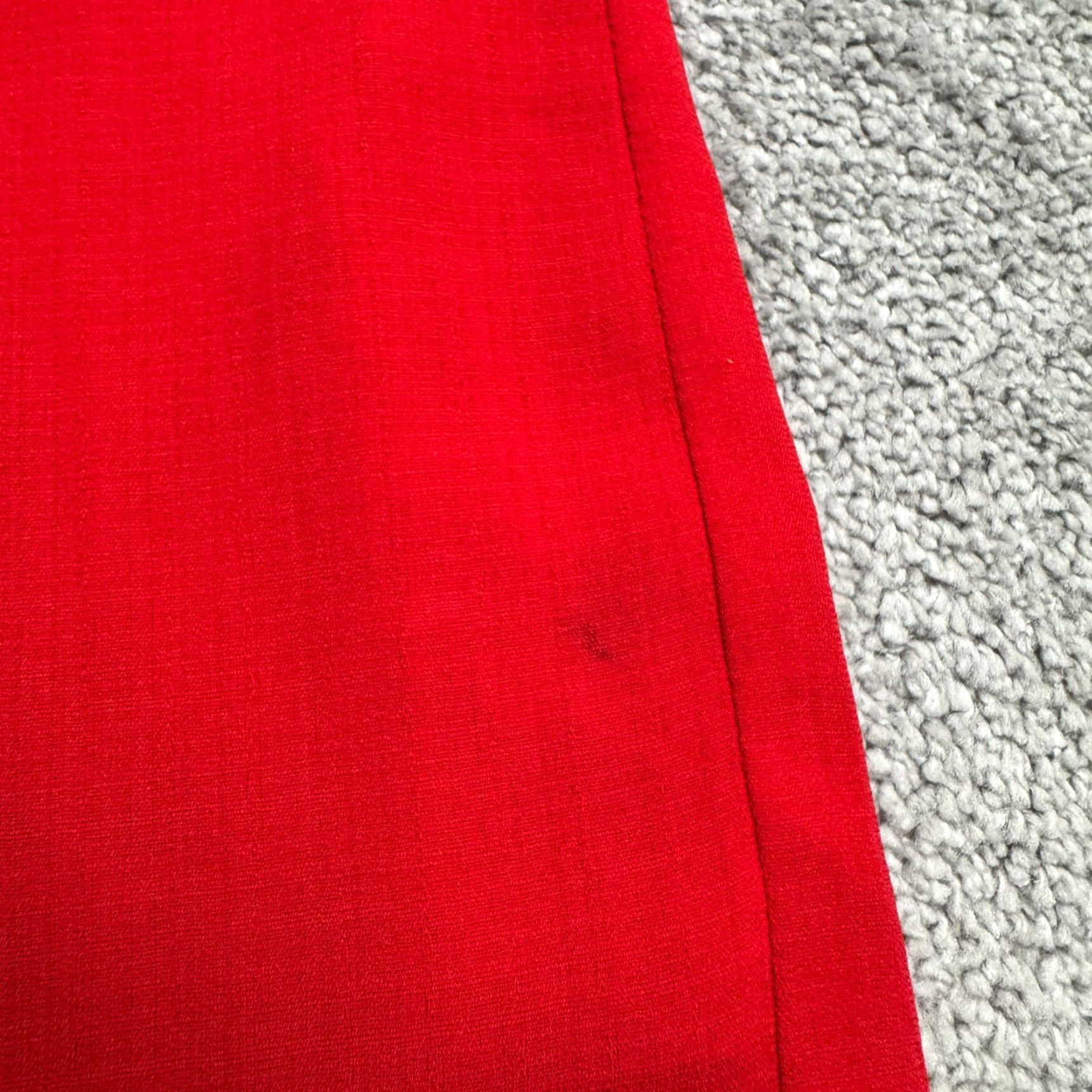 Lulus Lulus Dress Womens S Red Midi Shift Crew Neck Short Sleeve Workwear Classic Officewear Size 28" / US 6 / IT 42 - 6 Thumbnail