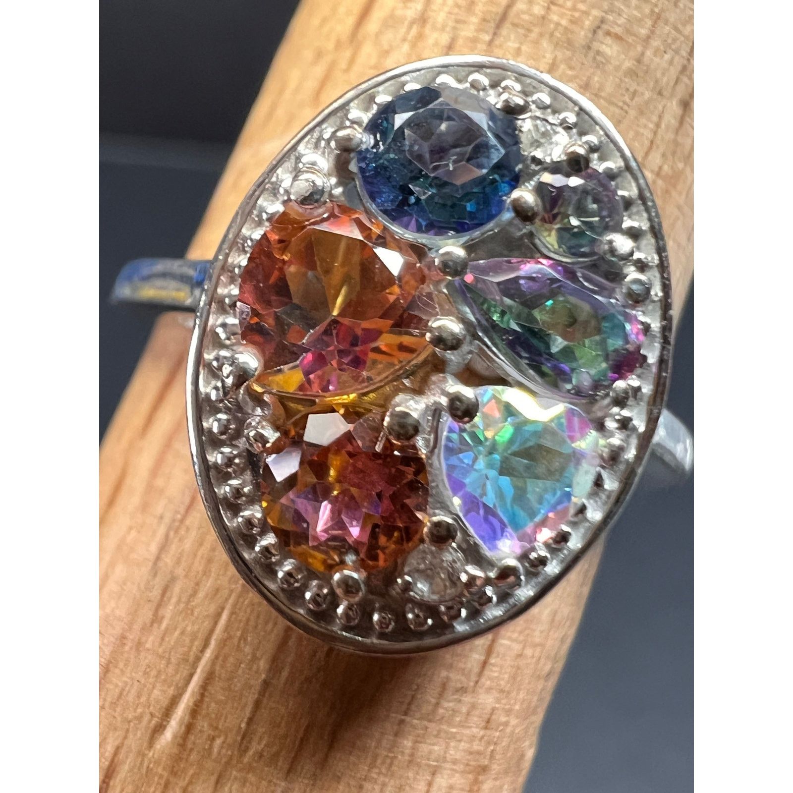 Other NEW cosmic mystic topaz ring in sterling silver size 8 Size ONE SIZE - 3 Thumbnail