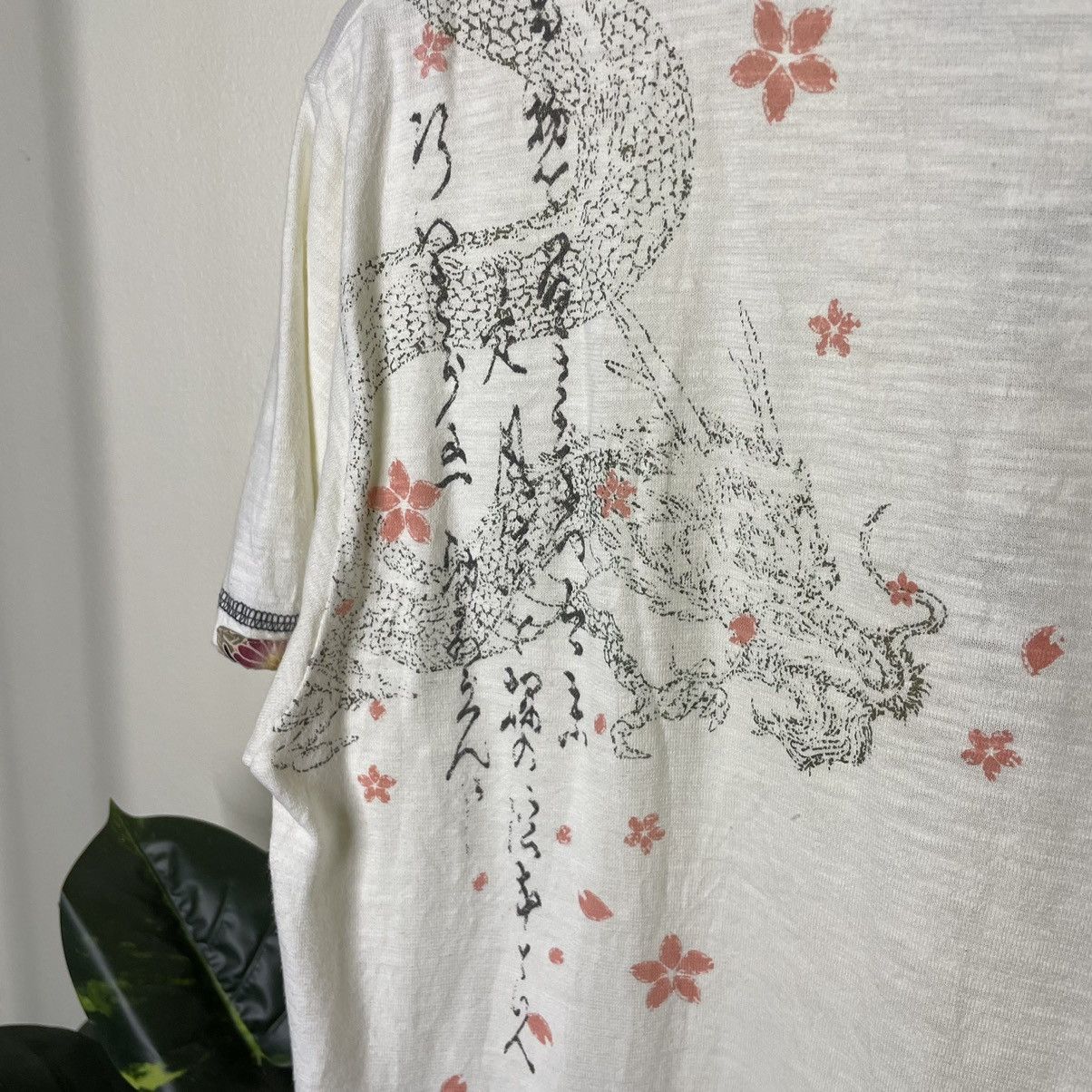 Ed Hardy × Japanese Brand Sukajan Dragon Sakura Japanese Motive Loopwheel Cotton Tee Size US M / EU 48-50 / 2 - 8 Thumbnail