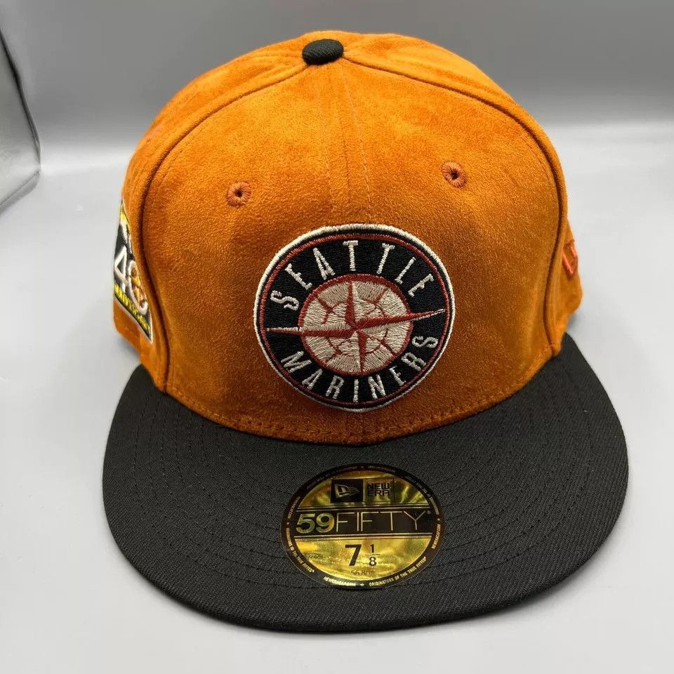 New Era Seattle Mariners Hat Men 7 1/8 59Fifty New Era Fitted Cap Size ONE SIZE - 3 Thumbnail