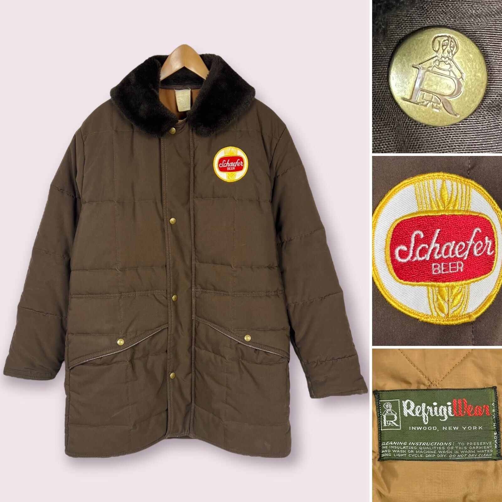 Refrigiwear Vintage Refrigiwear Schaefer Beer Coat Men’s M Fur Collar Size US M / EU 48-50 / 2 - 1 Thumbnail