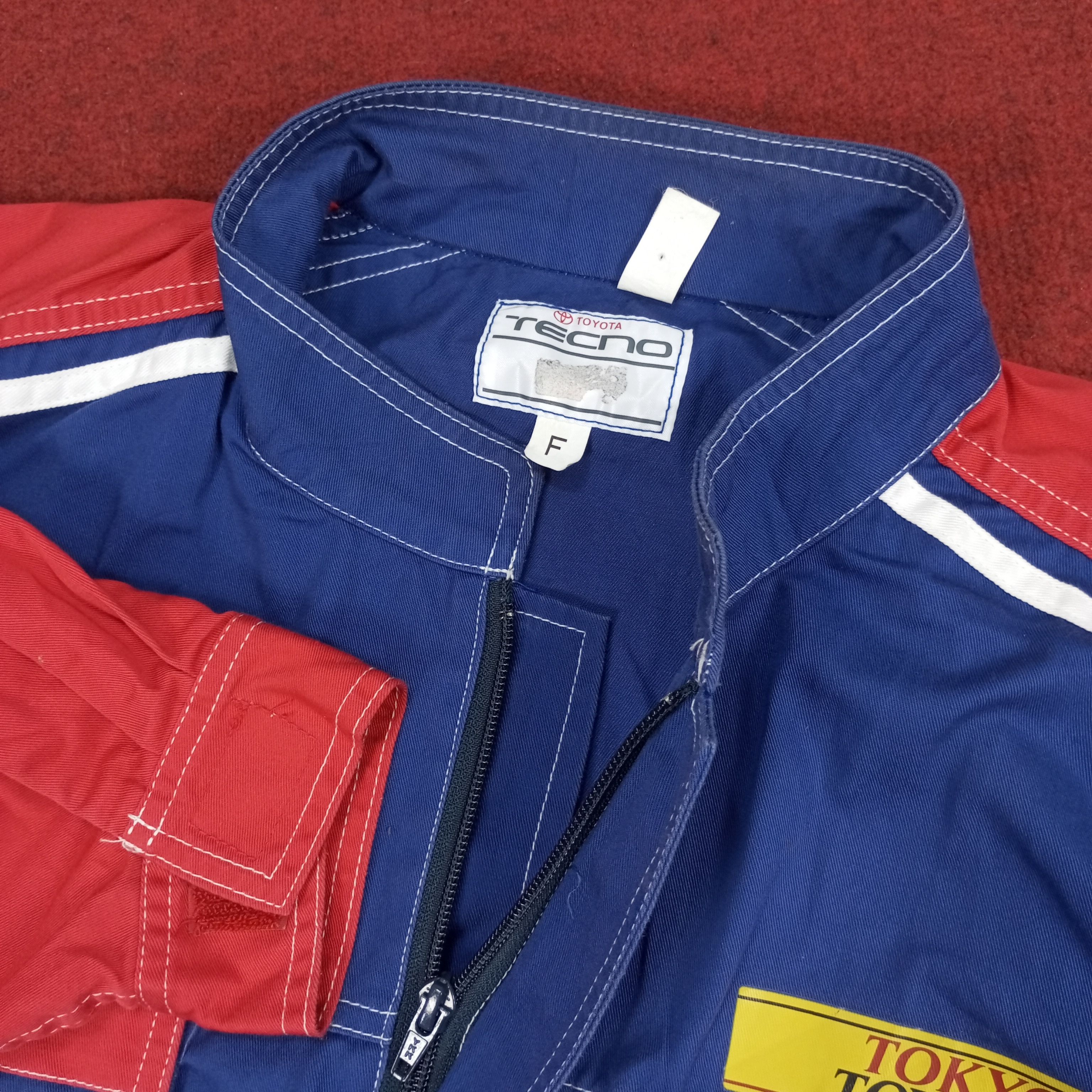 Japanese Brand × Vintage Toyota Tecno Japanese Motorsports Coverall Jacket Size US XXL / EU 58 / 5 - 9 Thumbnail