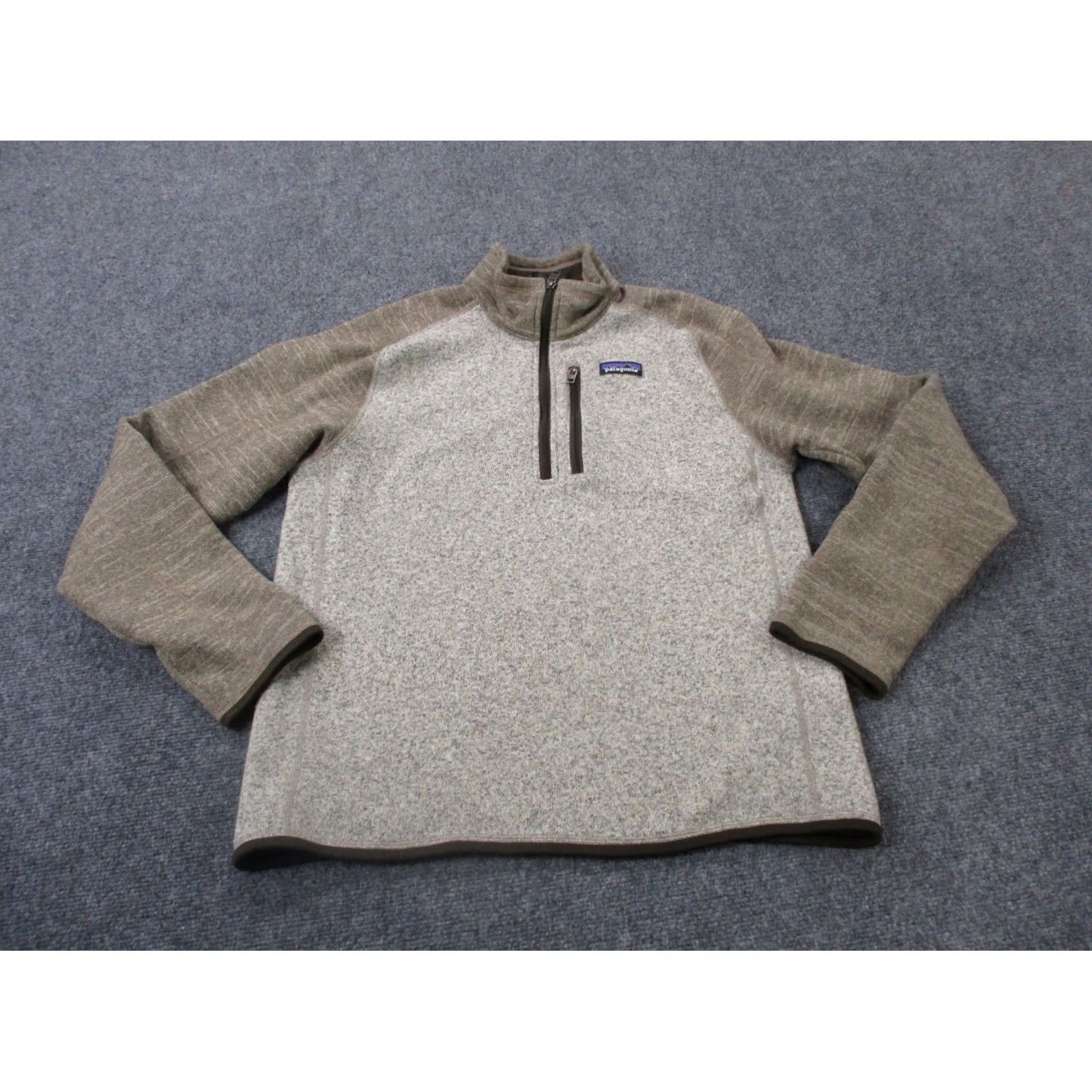 Patagonia Patagonia Jacket Men M Better Sweater Fleece Jumper Outdoor Hiking Camping Logo Beige Polyester Zip Regular Men Windbreaker Lightweight Outdoor Size US M / EU 48-50 / 2 - 2 Thumbnail