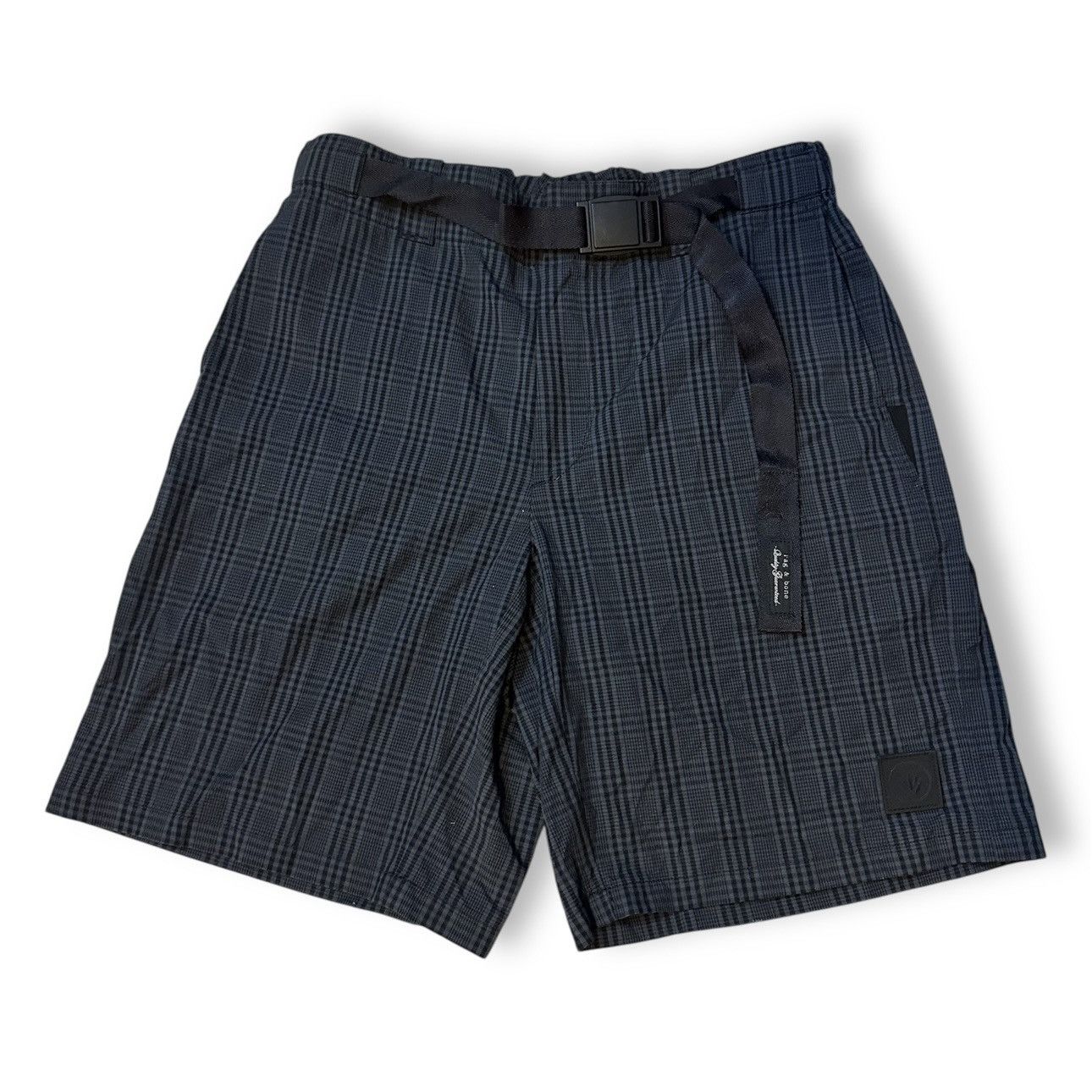 Designer × Rag & Bone rag & bone Flat Front Nylon Belted Drake Shorts Black Grey Size US 29 - 1 Thumbnail