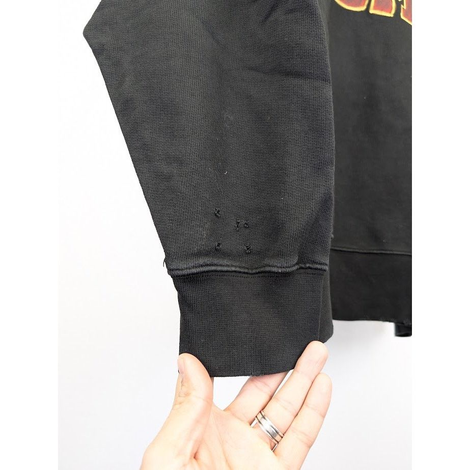 Palm Angels o1rshd1 Logo Flames Vint Crewneck Sweater in Black/Red Size US L / EU 52-54 / 3 - 9 Thumbnail