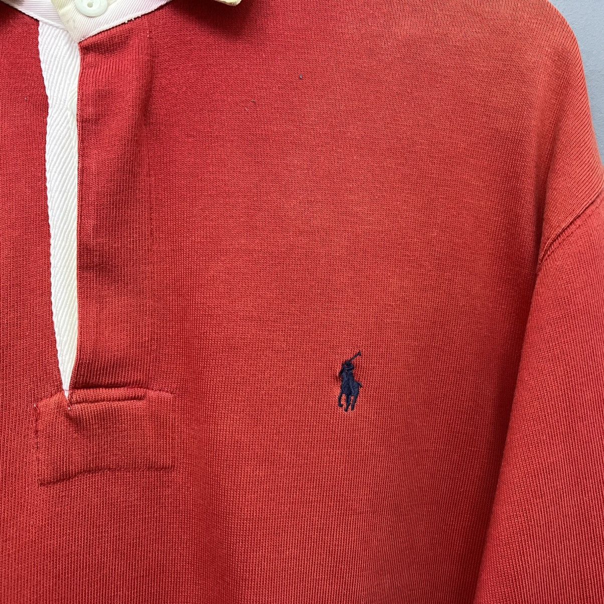Polo Ralph Lauren Distressed Vintage 90s Polo Ralph Lauren Rugby Shirt Size US L / EU 52-54 / 3 - 5 Thumbnail