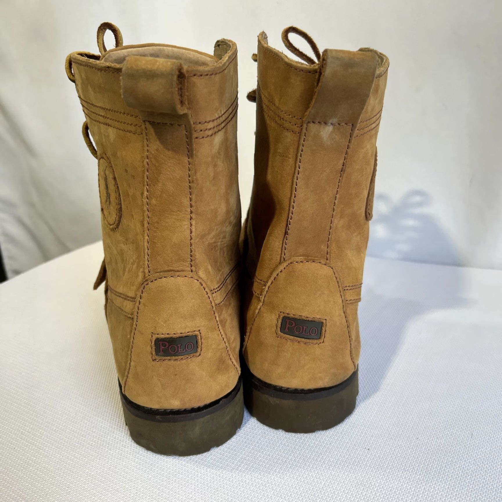 Polo Ralph Lauren Polo Ralph Lauren Ranger Boot Radbourne Combat Leather 11.5 Men Brown Leather Rubber M Size US L / EU 52-54 / 3 - 5 Thumbnail