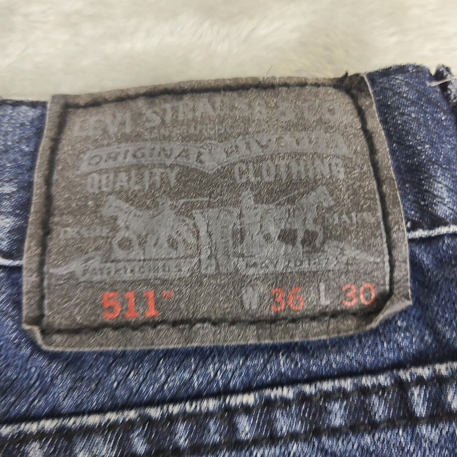 Levi's Levi’s 511 Blue Denim Jeans Pants Men’s 36x30 Slim Fit Black Size US 36 / EU 52 - 8 Thumbnail