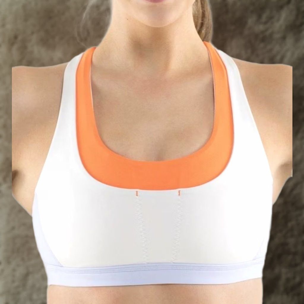Lululemon Lululemon Sports Bra Womens S Orange Run Stuff Your Bra Crossback Colorblock Size ONE SIZE - 1 Thumbnail