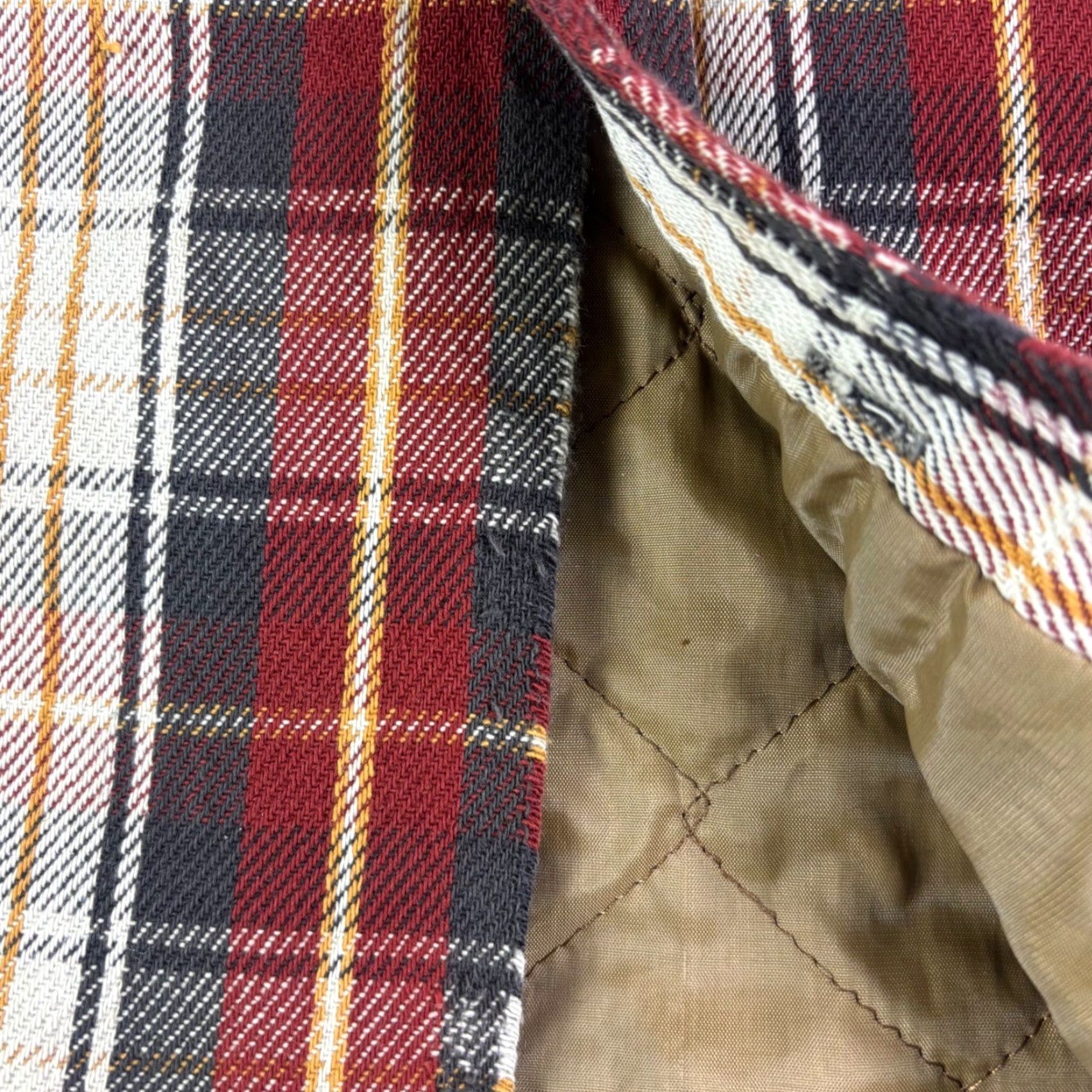 Vintage Five Brothers Men's 2XL Quilted Flannel Lined Plaid Shirt Jacket Warm Workwear Size US XXL / EU 58 / 5 - 6 Thumbnail
