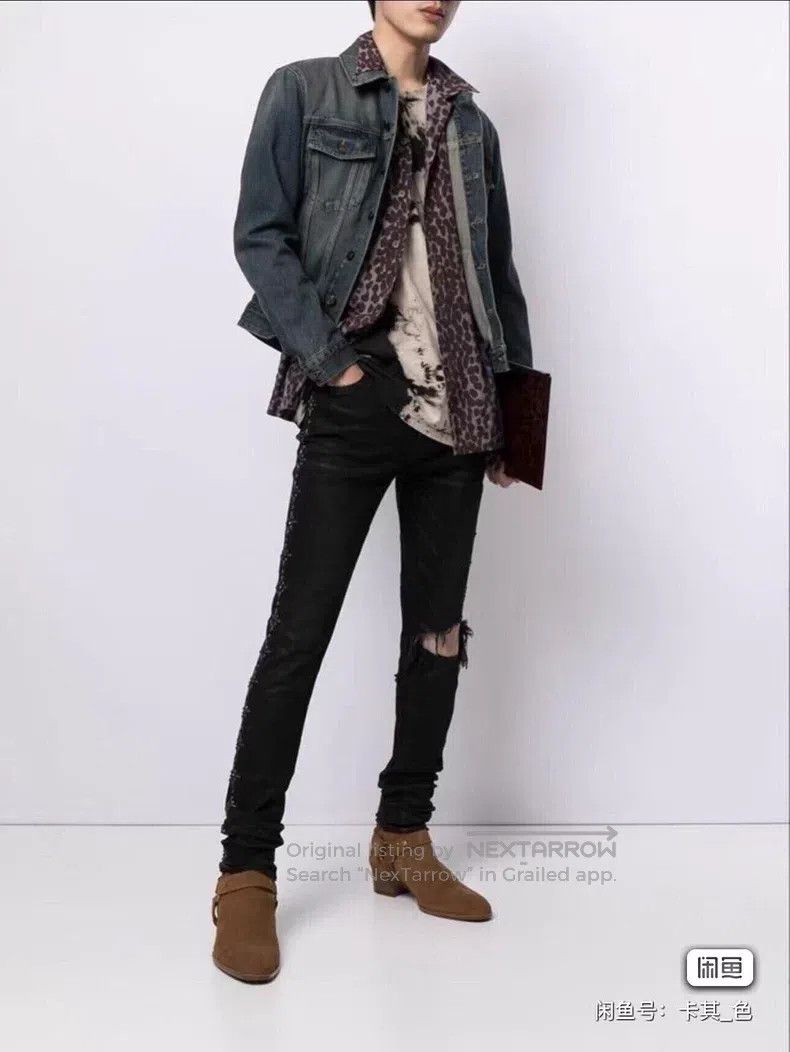 Saint Laurent Paris Saint Laurent Paris Suede Chelsea Boots with Buckle Size US 7 / EU 40 - 3 Thumbnail