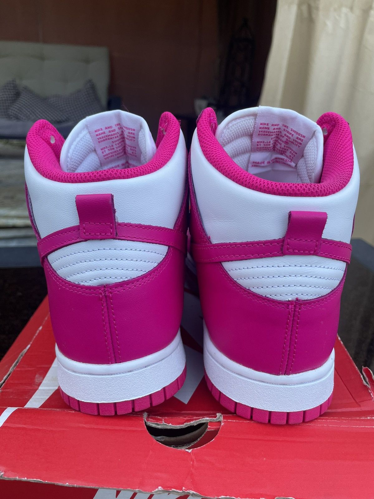 Nike Nike Dunk High Pink Prime Size US 10 / IT 40 - 4 Thumbnail