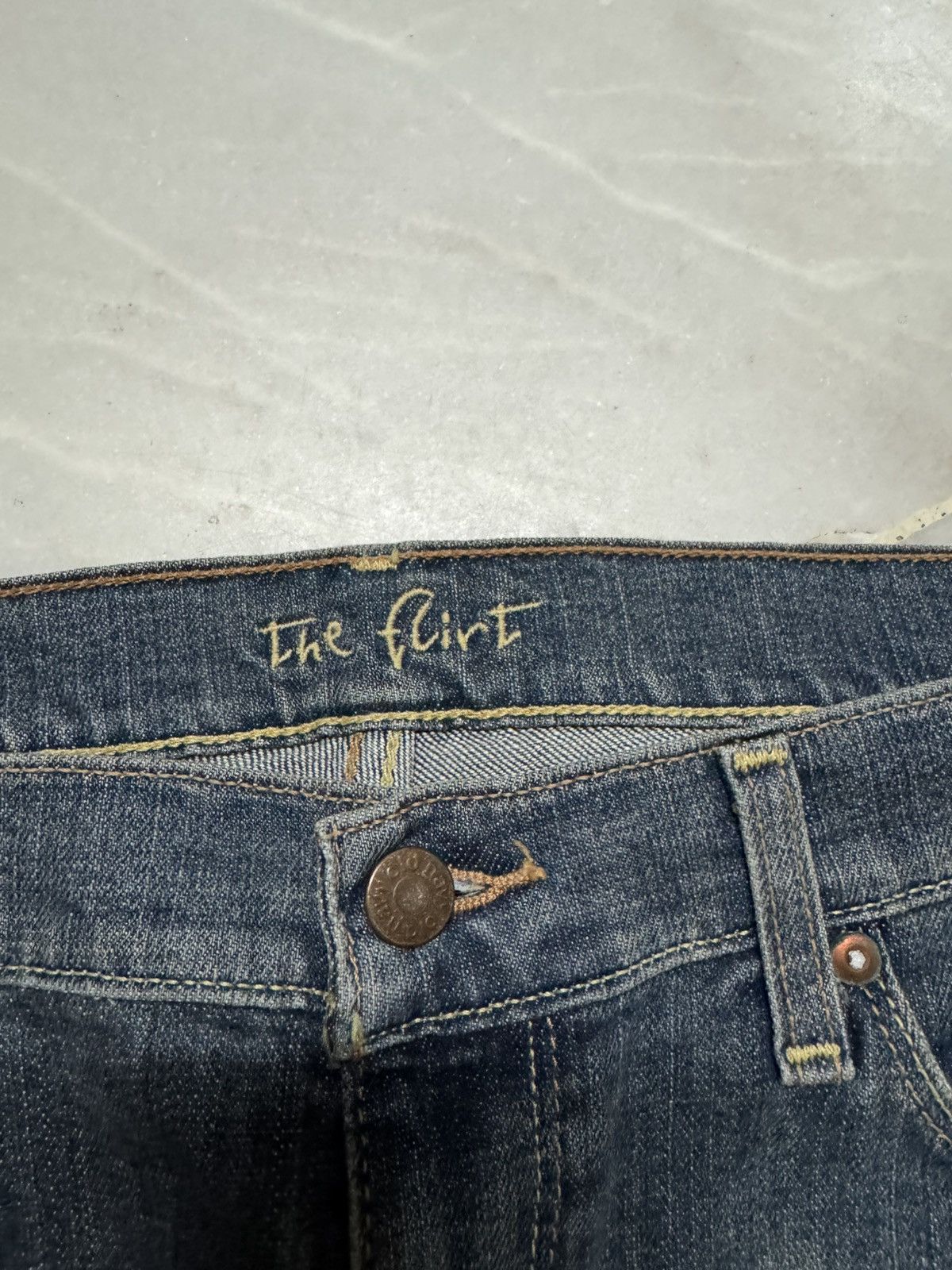 Tornado Mart 💥SLIM FLARED💥JAPANESE THE FLIRT BLUE JEANS SLIM BOOTCUT Size US 32 / EU 48 - 8 Thumbnail