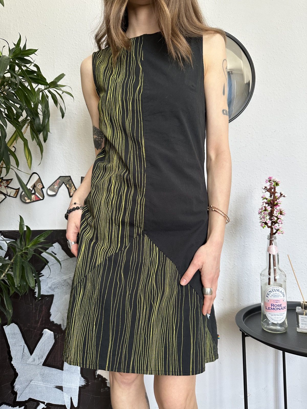 Japanese Brand Skunk Funk Futuristic Vintage Dedigner Dress 90s Size XS / US 0-2 / IT 36-38 - 5 Thumbnail