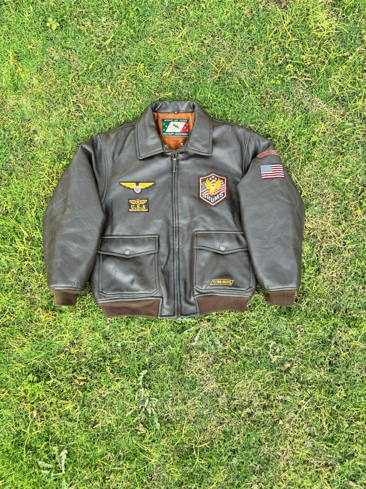 Vintage Jacket BRUMS COAT AVIANO AIR FORCE MILITARY EQUIPMENT Size US M / EU 48-50 / 2 - 1 Thumbnail