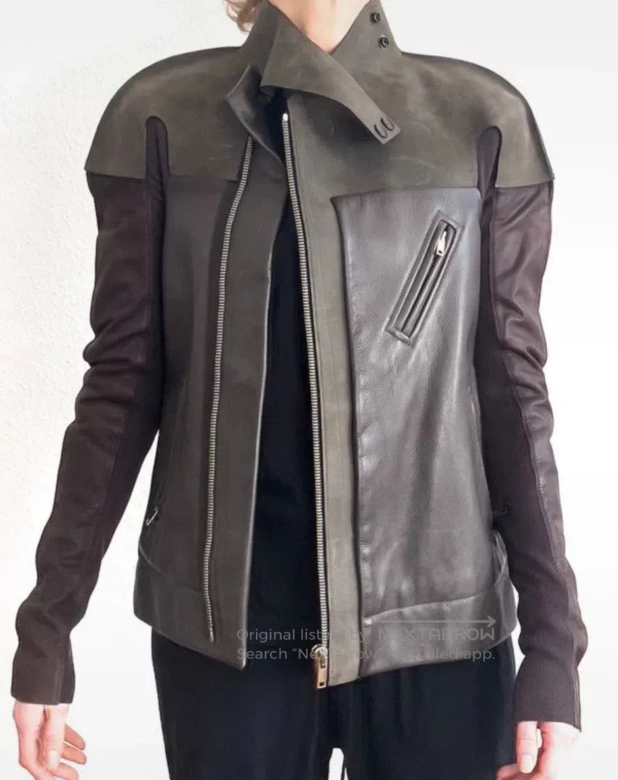 Rick Owens Rick Owens Dark Green Leather Jacket. Size US XS / EU 42 / 0 - 8 Thumbnail