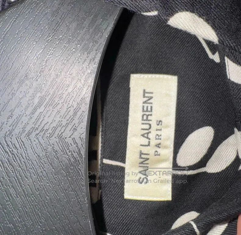 Saint Laurent Paris Saint Laurent Music Note Black Shirt. Size US L / EU 52-54 / 3 - 4 Thumbnail