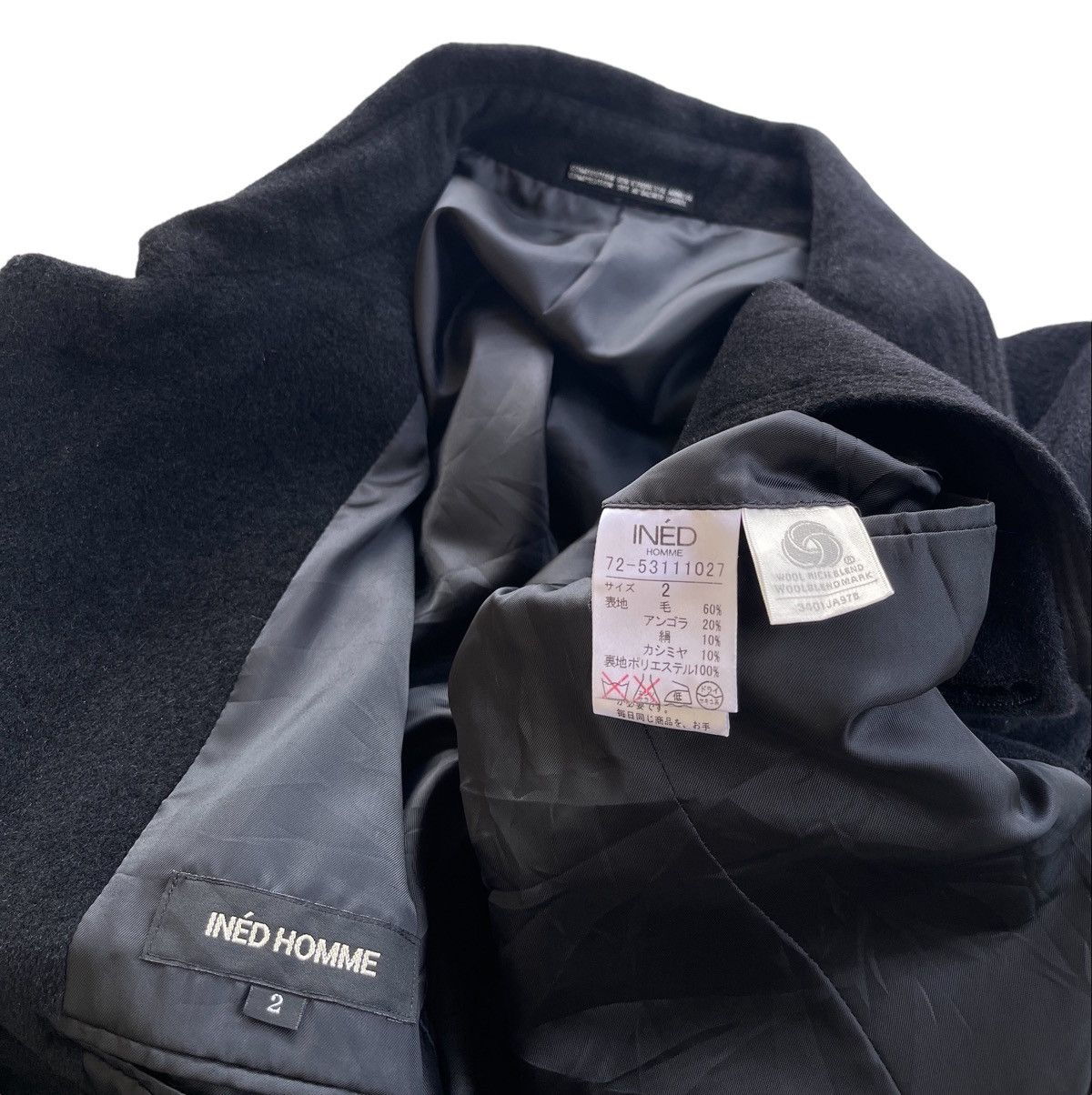 Yohji Yamamoto Ined Homme Japan Cashmere Jacket Size US S / EU 44-46 / 1 - 6 Thumbnail