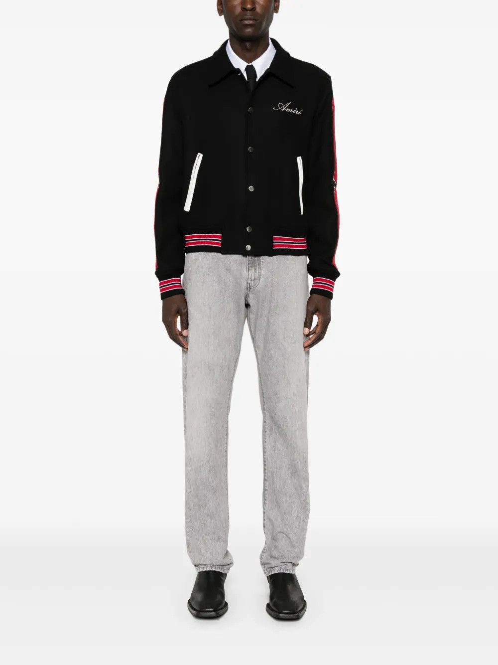 Amiri o1h1sh10525 Ma Bones Jacket in Black Size US M / EU 48-50 / 2 - 2 Thumbnail