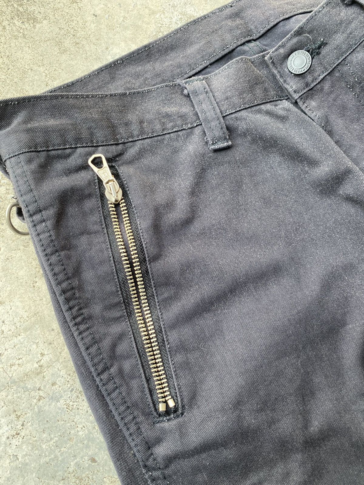 Japanese Brand Open Leg Multi Zipper Flare Pants (7 riri zipp) Size US 30 / EU 46 - 14 Thumbnail