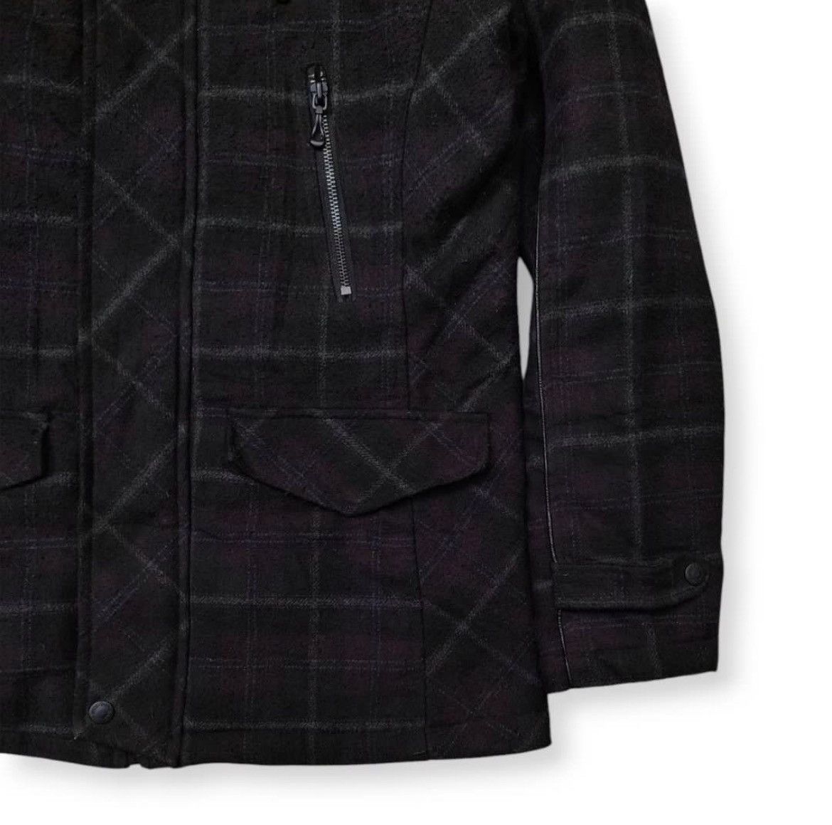In The Attic In The Attic Plaid Fur Jacket Size US M / EU 48-50 / 2 - 3 Thumbnail
